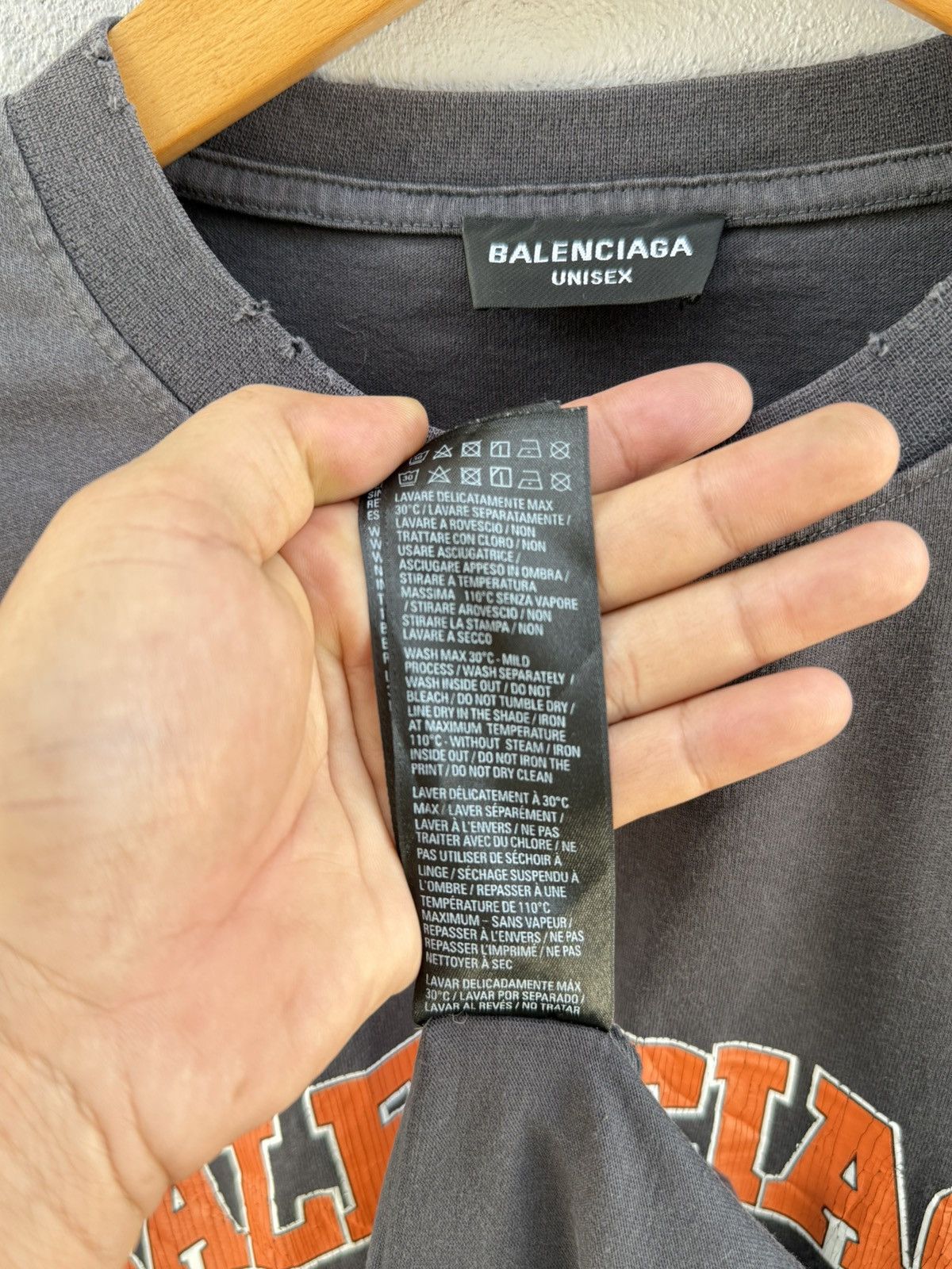 Balenciaga Thrashed Design Balenciaga 2022 Maison Fondee Oversize Tee Size US XL / EU 56 / 4 - 17 Thumbnail