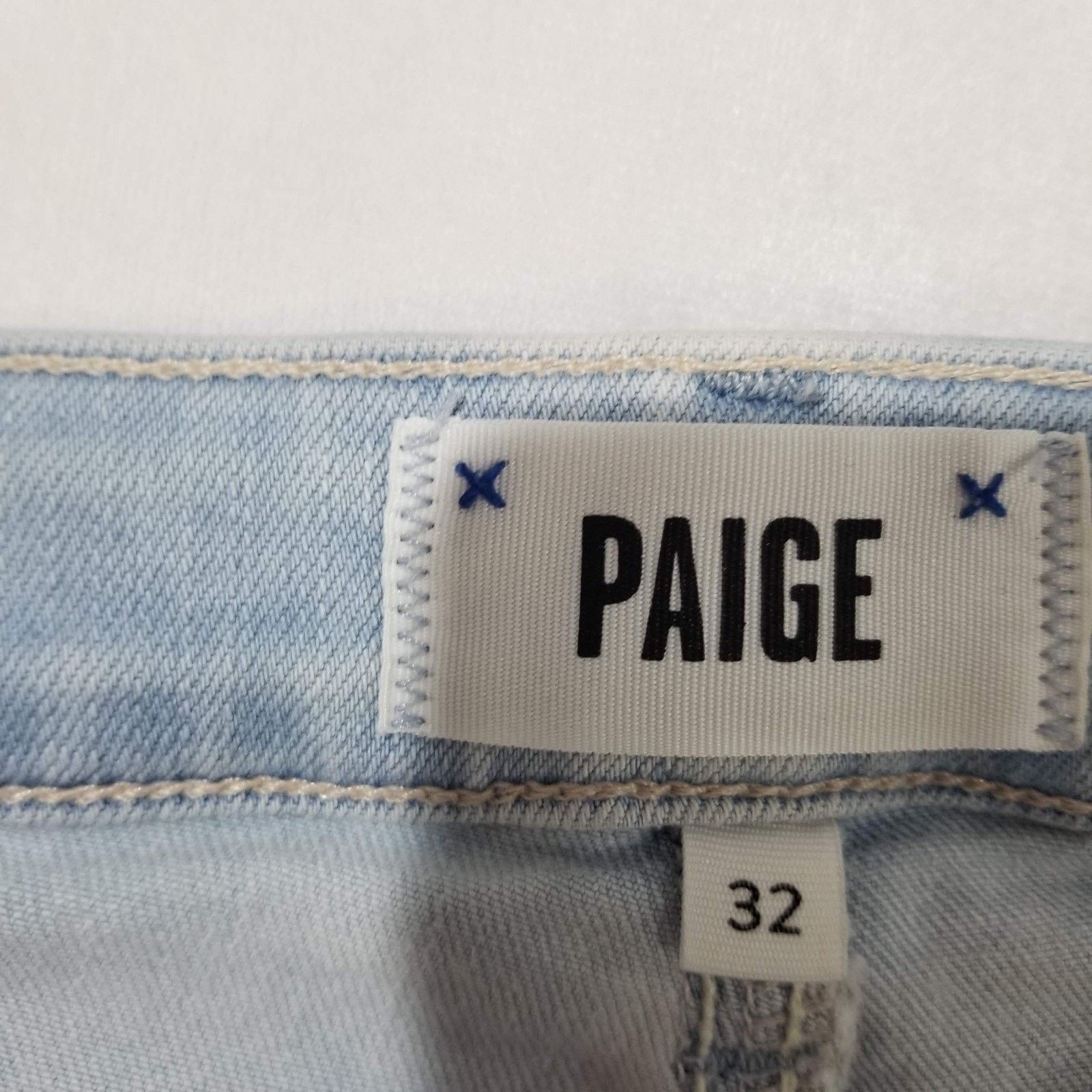Paige Paige Denim 32 Colette Crop Flare Jeans Fringe Raw Hem Size 32" / US 10 / IT 46 - 5 Thumbnail