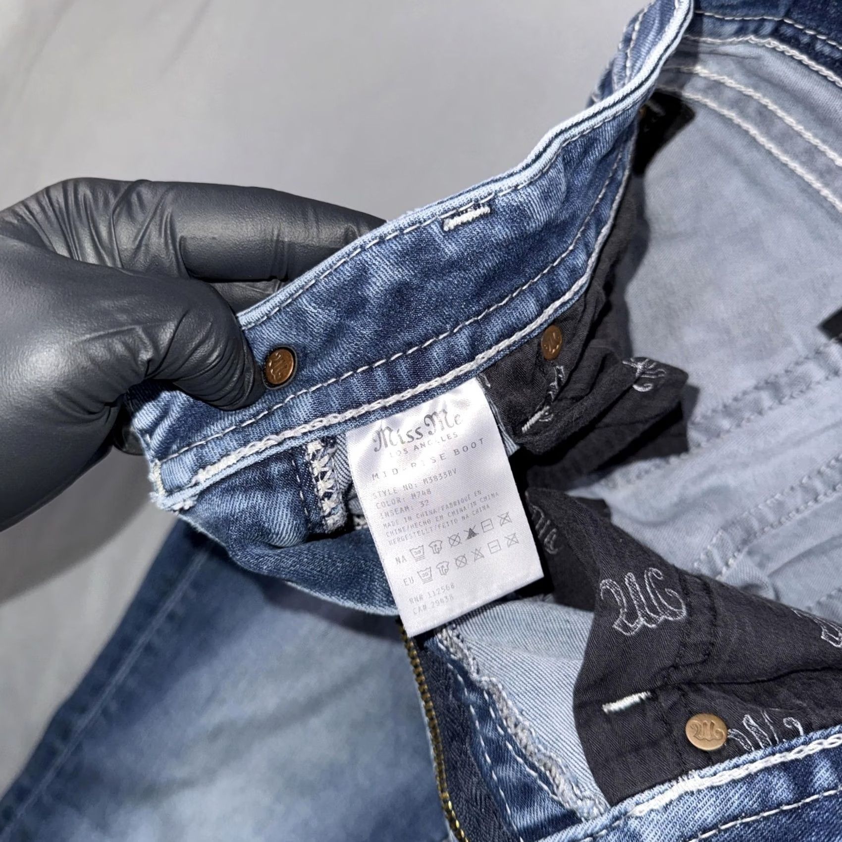 Miss Me Miss Me Womens Bootcut Jeans - 29 Size - Denim - Blue Size 29" - 3 Thumbnail