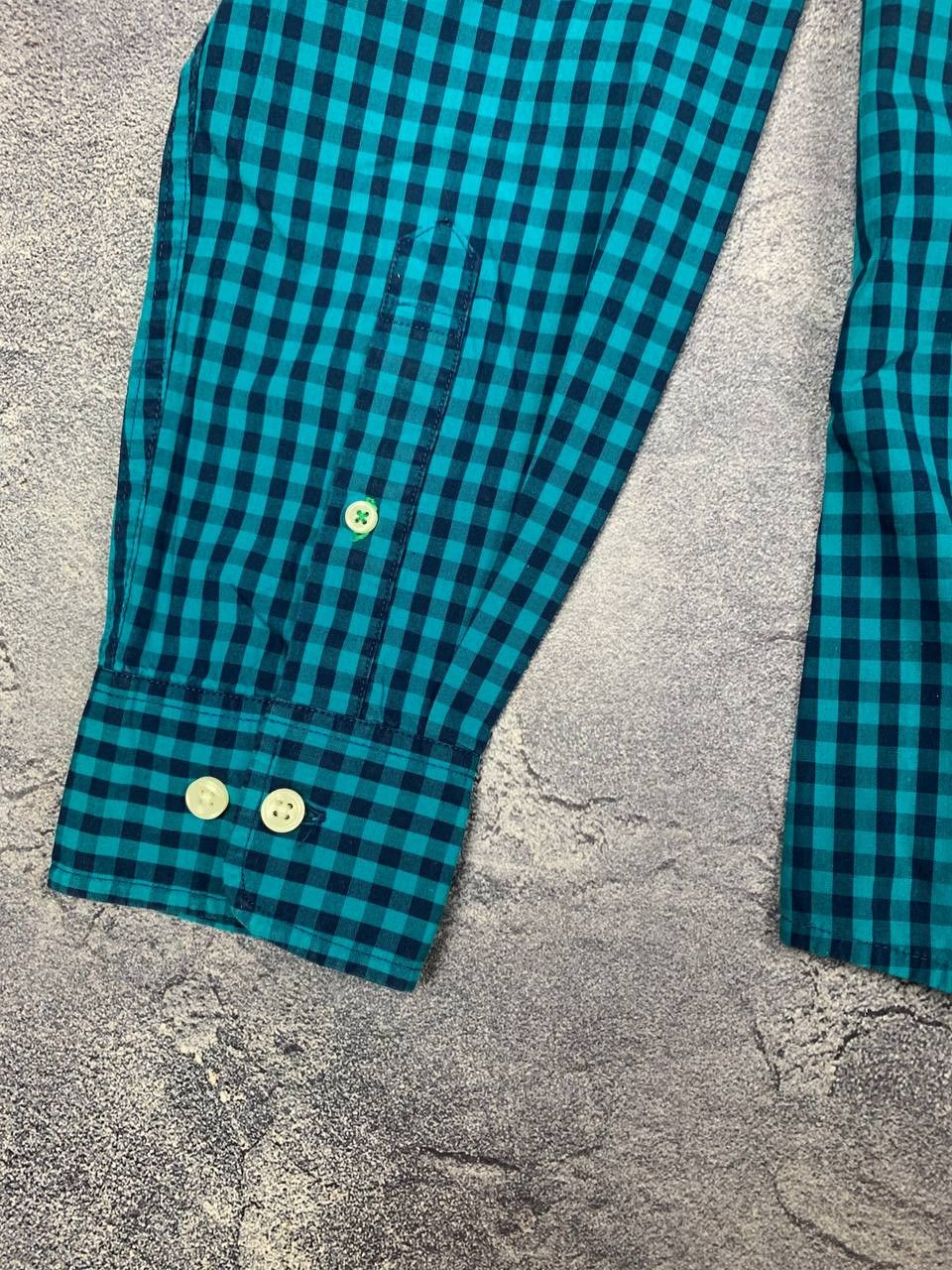 Tommy Hilfiger Share Tommy Hilfiger Men's Turquoise Check Shirt Button Down Size US M / EU 48-50 / 2 - 9 Thumbnail