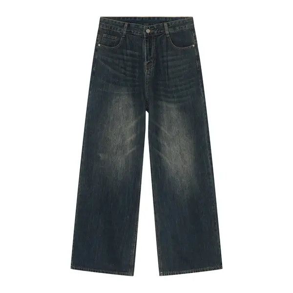 Japanese Brand VIBE Retro distressed wide leg high waist jeans Size US 32 / EU 48 - 5 Thumbnail