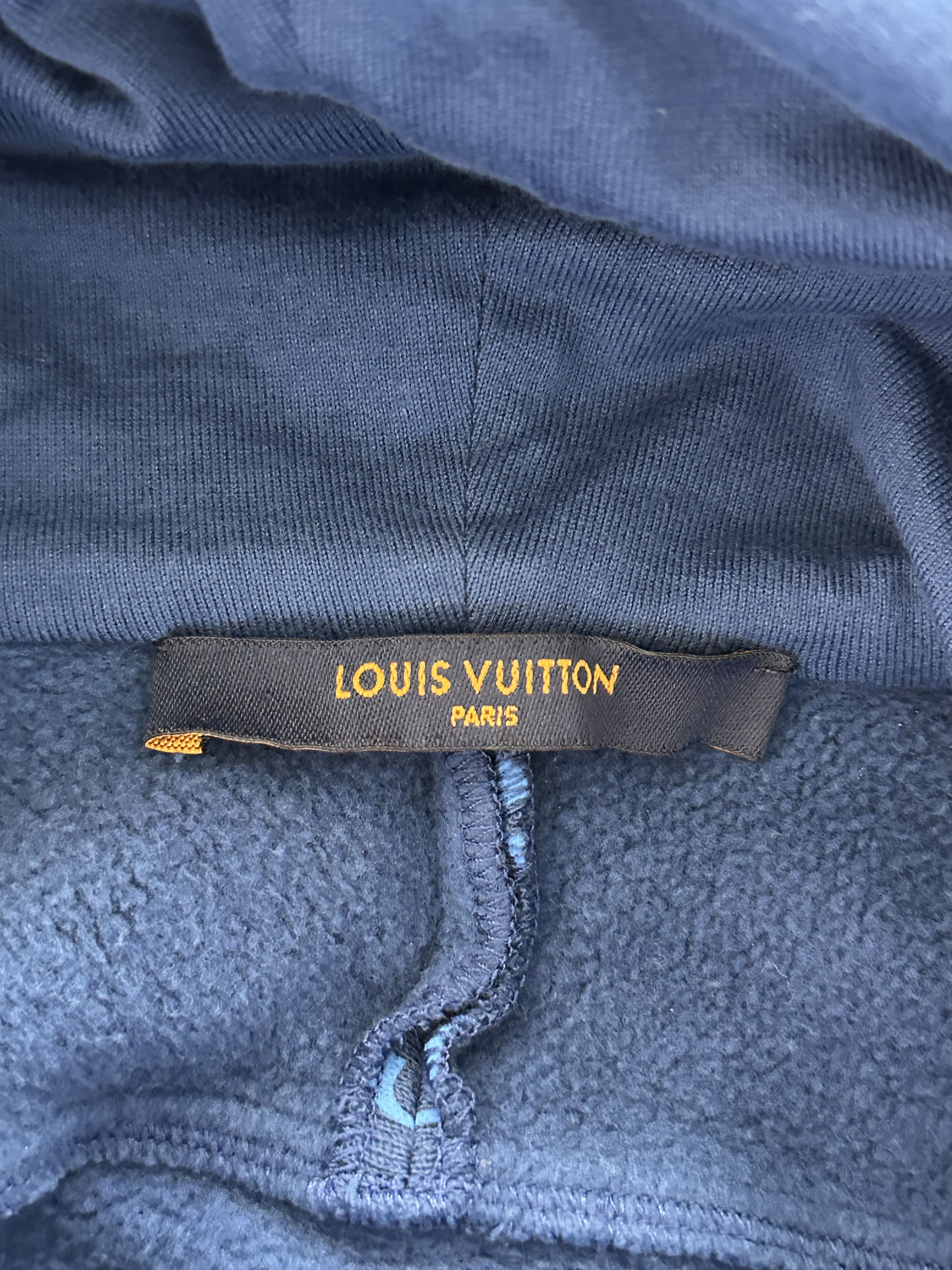 Louis Vuitton Louis Vuitton Blue Circle Cut Monogram Hoodie Size US L / EU 52-54 / 3 - 3 Thumbnail