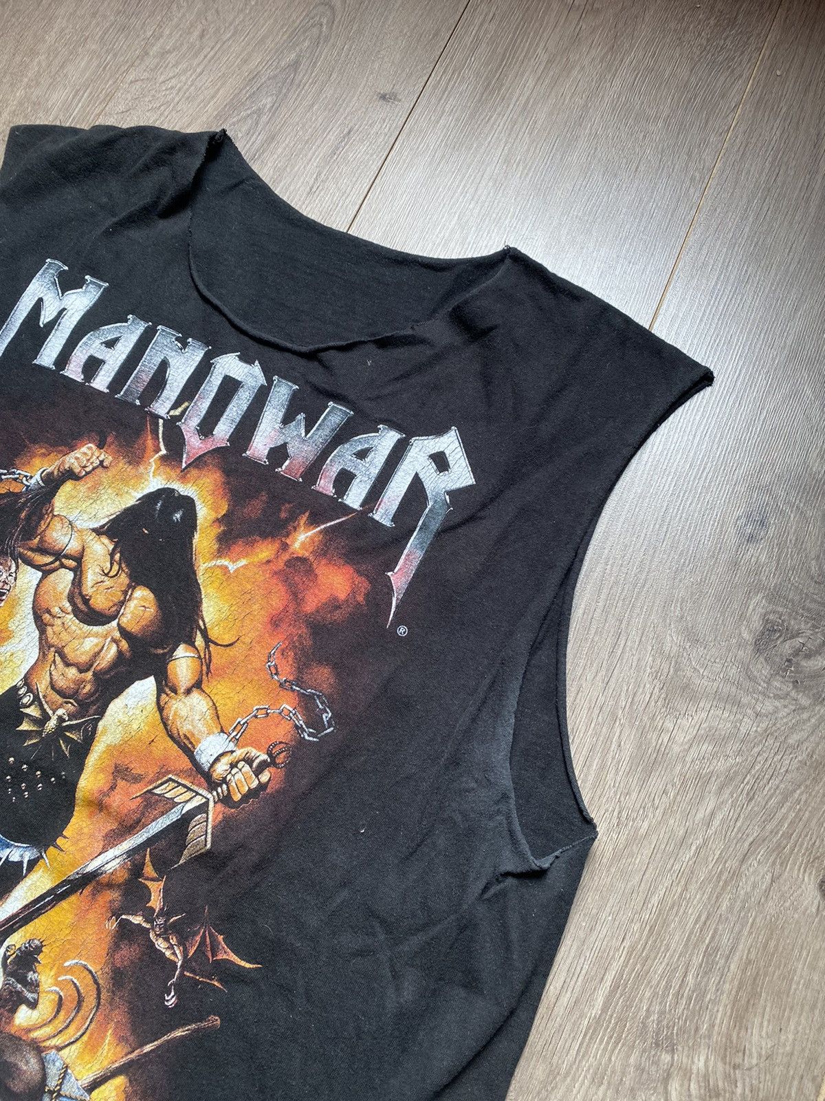 Band Tees × Vintage Vintage 2002 Manowar Tour T Shirt Warriors Of The World Size US L / EU 52-54 / 3 - 3 Thumbnail