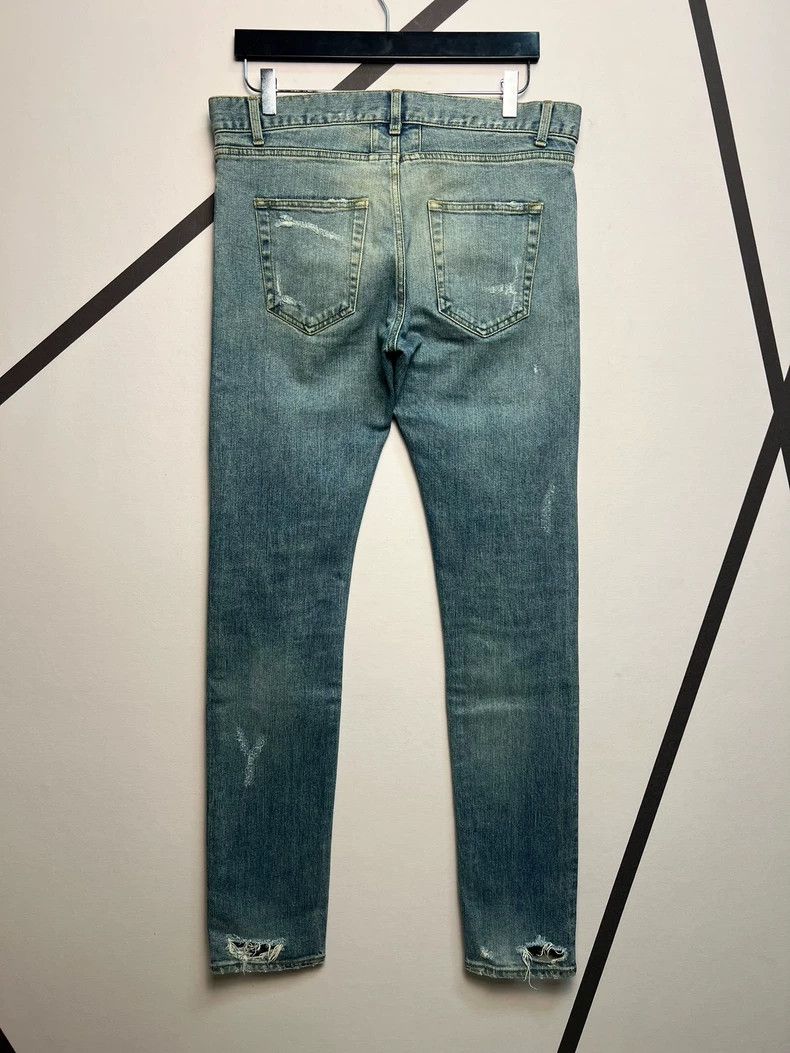 Saint Laurent Paris saint Laurent paris15 Fall/Winter Washed Blue Wrecking Jea Size US 32 / EU 48 - 2 Thumbnail
