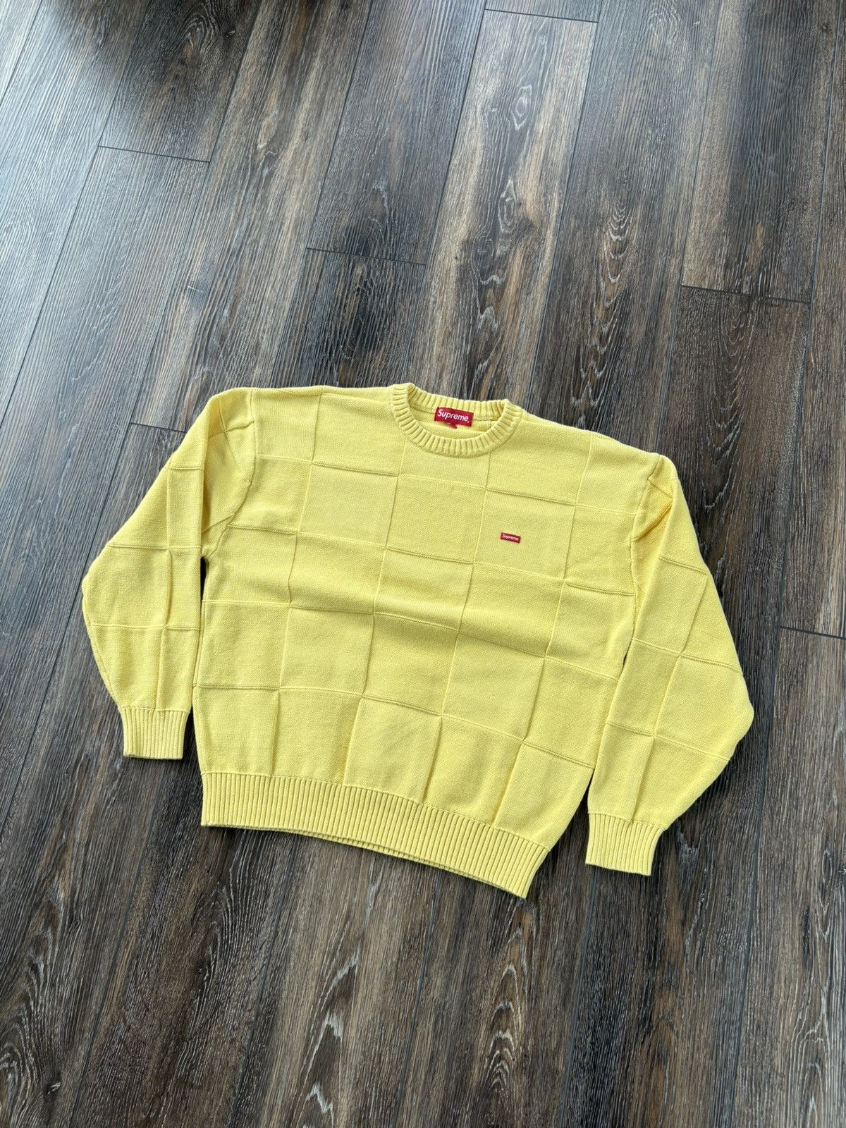 Supreme Supreme Tonal Checkerboard Small Box Sweater | Grailed