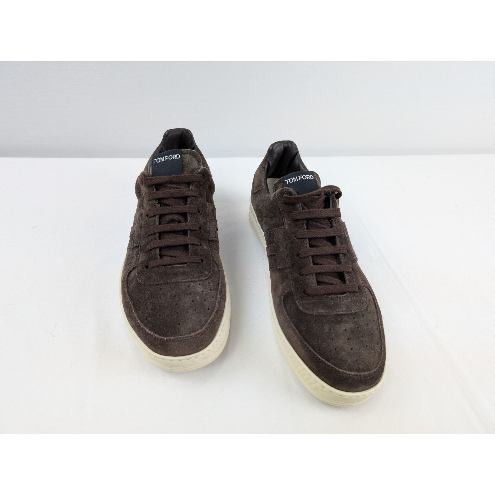 Tom Ford o1rshd1 Suede Low top Sneakers shoe in Dark Brown Size US 11 / EU 44 - 6 Thumbnail
