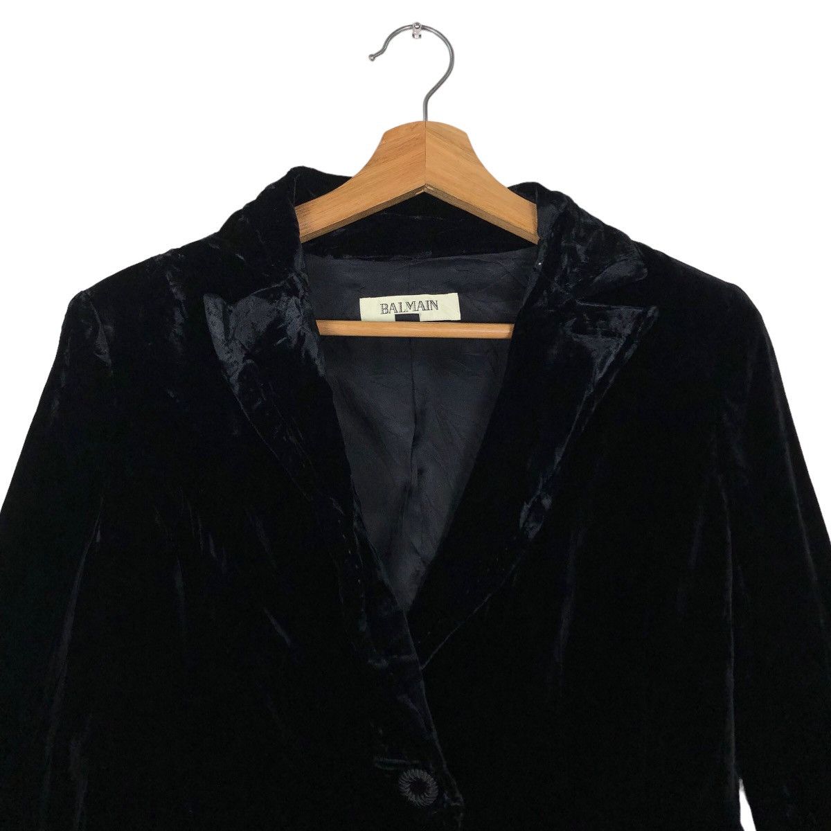 Balmain 🔥Rich Black - Suits Velvet Coats Jacket Balmain Paris Size M / US 6-8 / IT 42-44 - 3 Thumbnail