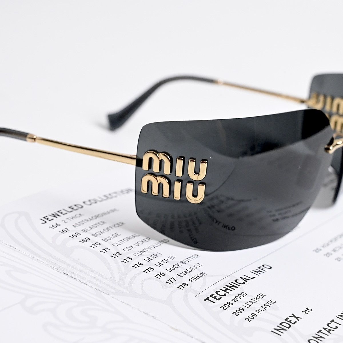 Miu Miu MIU MIU 0MU 54YS SUNGLASSES Size ONE SIZE - 3 Thumbnail