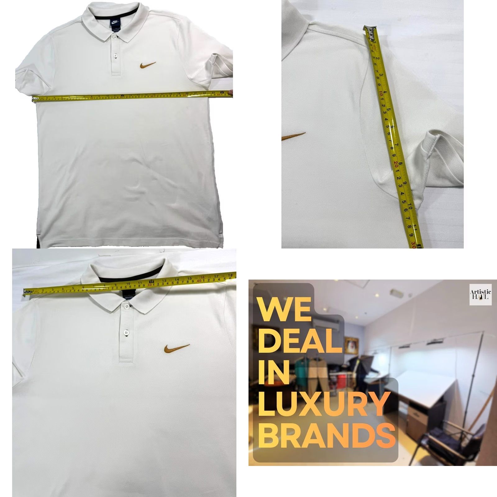 Nike Nike Roger Federer Wimbledon Polo Shirt White L Men's Size US L / EU 52-54 / 3 - 8 Thumbnail