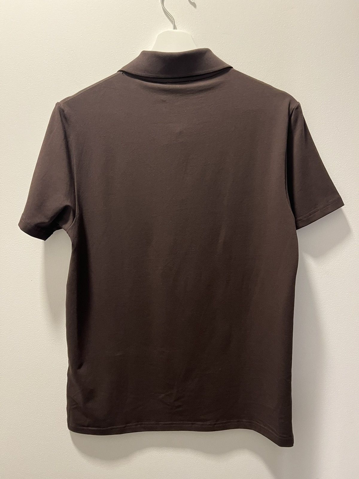 Filippa K Filippa K Brown Chocolate Stretch Cotton Polo T-Shirt Size US S / EU 44-46 / 1 - 4 Thumbnail