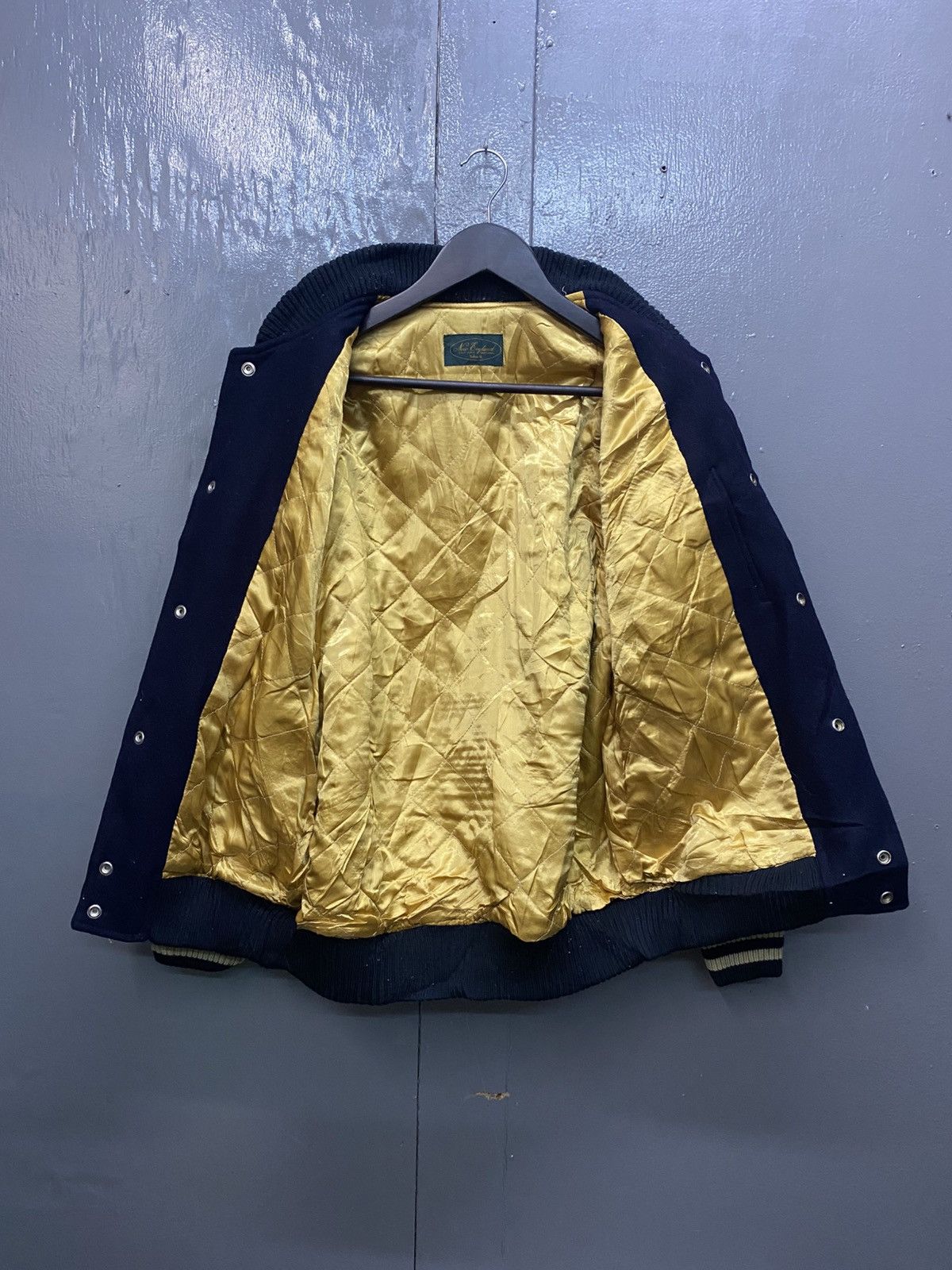 New England Outerwear Vintage New England Wool Leather Varsity Jacket Size US M / EU 48-50 / 2 - 7 Thumbnail