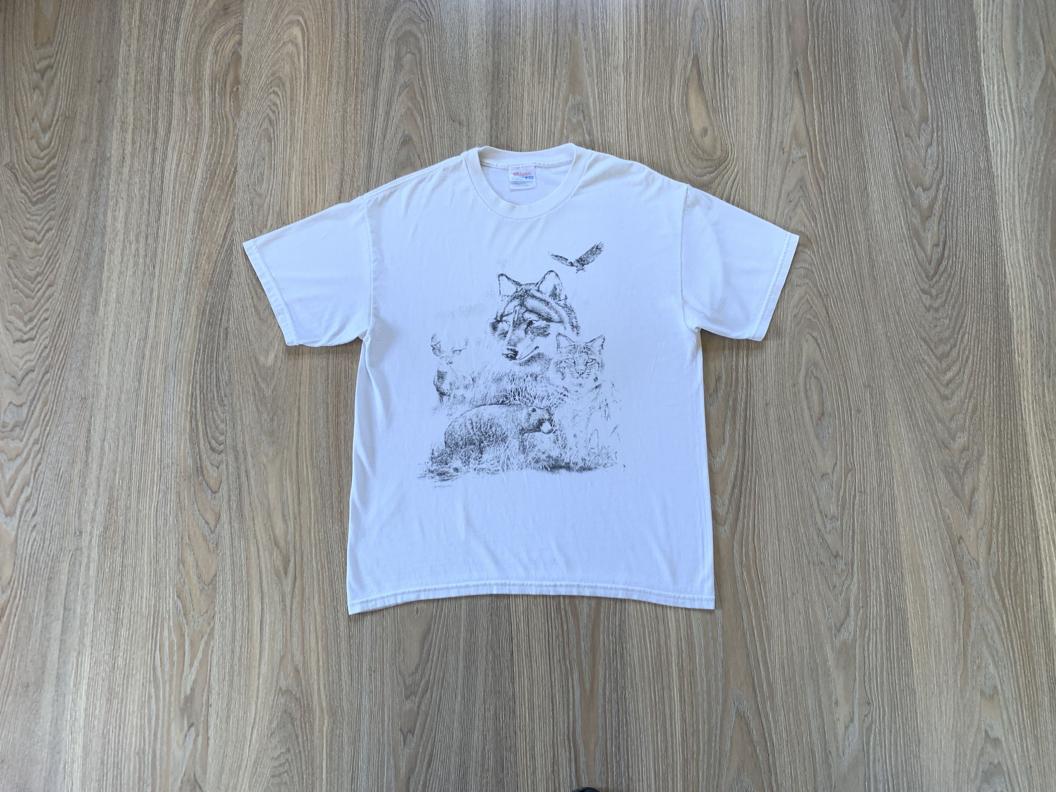Hanes × Vintage Vintage Rare Hanes Springhill Animal T-Shirt Size US M / EU 48-50 / 2 - 1 Thumbnail