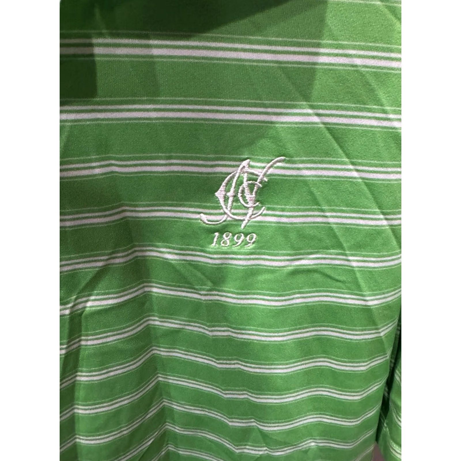 Adidas Adidas Golf Stripe Poly SHORT SLEEVE POLO SHIRT Medium M Shirt Mens Polo Stripe Poly Short Sleeve Golf Shirt Sharp Color 1899 Size US M / EU 48-50 / 2 - 3 Thumbnail