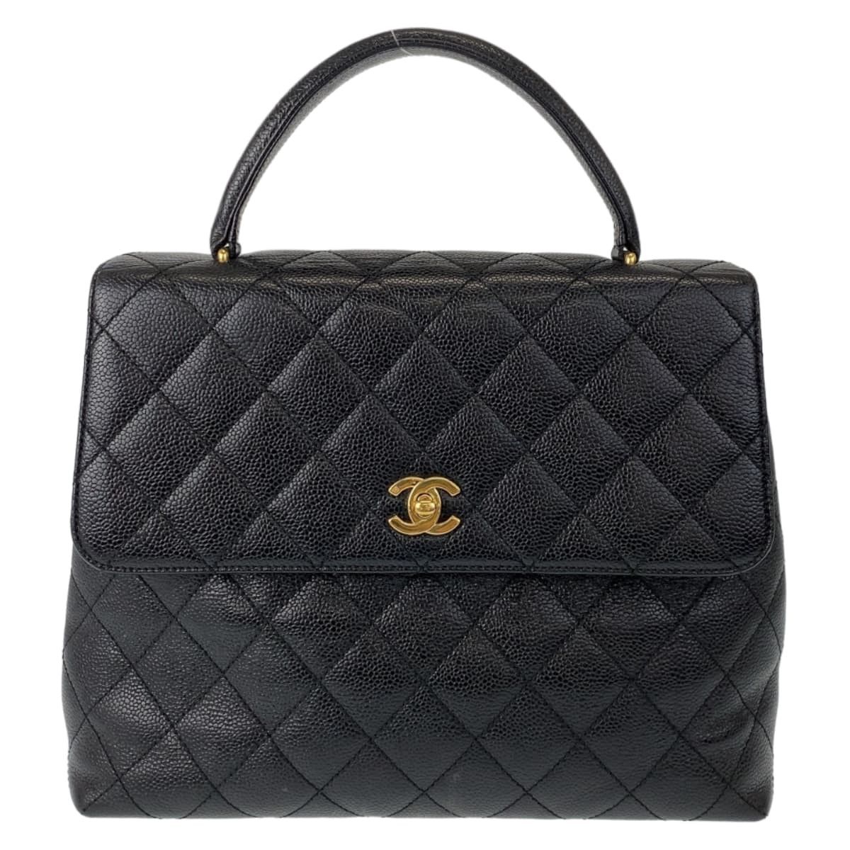 Chanel Chanel Chanel Vintage Caviar Skin Top Handle Bag Leather Handbag 687**** in Very Good Condition Size ONE SIZE - 1 Thumbnail