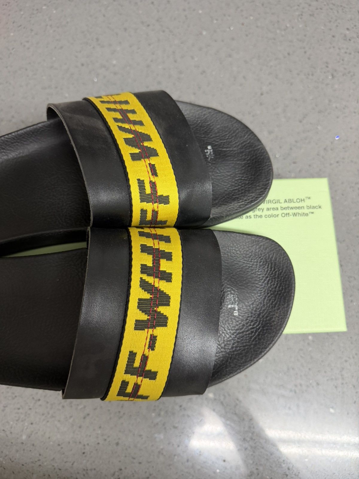 Off-White Off-White Industrial Belt Slides 12US / 46EU Size US 12 / EU 45 - 5 Thumbnail