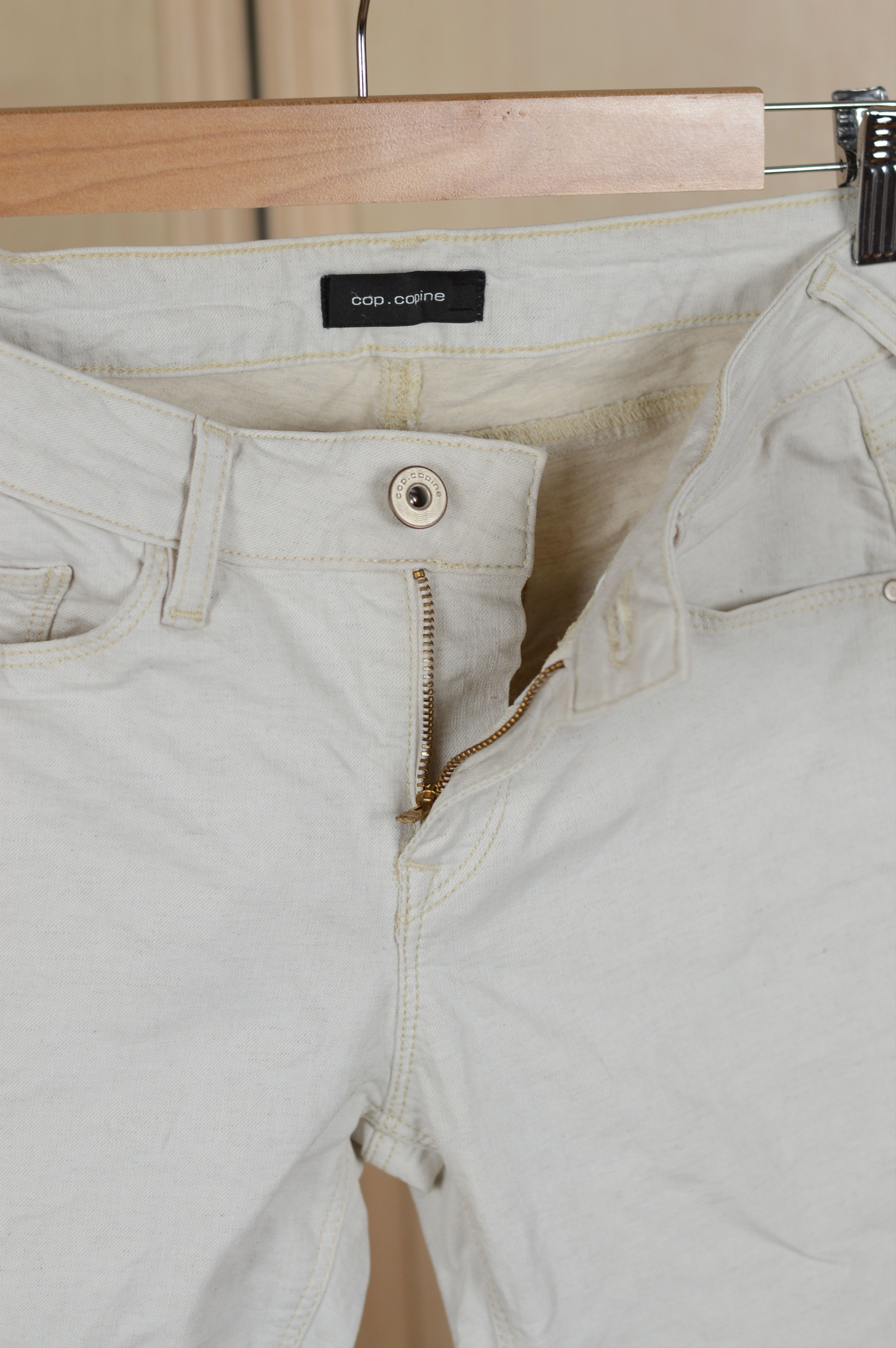 Cop Copine Cop Copine Avant Garde Dirty White Jeans Pant Size 28" / US 6 / IT 42 - 8 Thumbnail