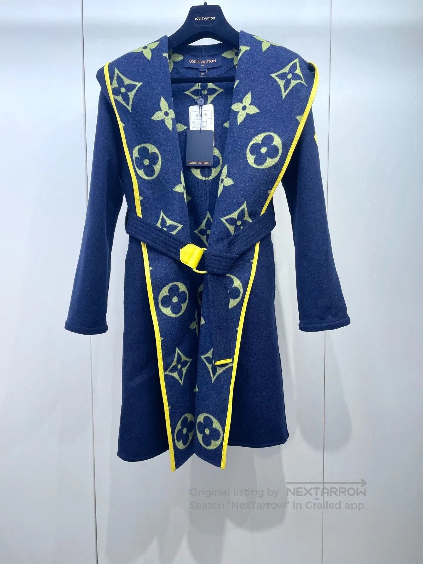 Louis Vuitton LV Blue Bathrobe Coat. Size XXS / US 00 / IT 34 - 1 Thumbnail