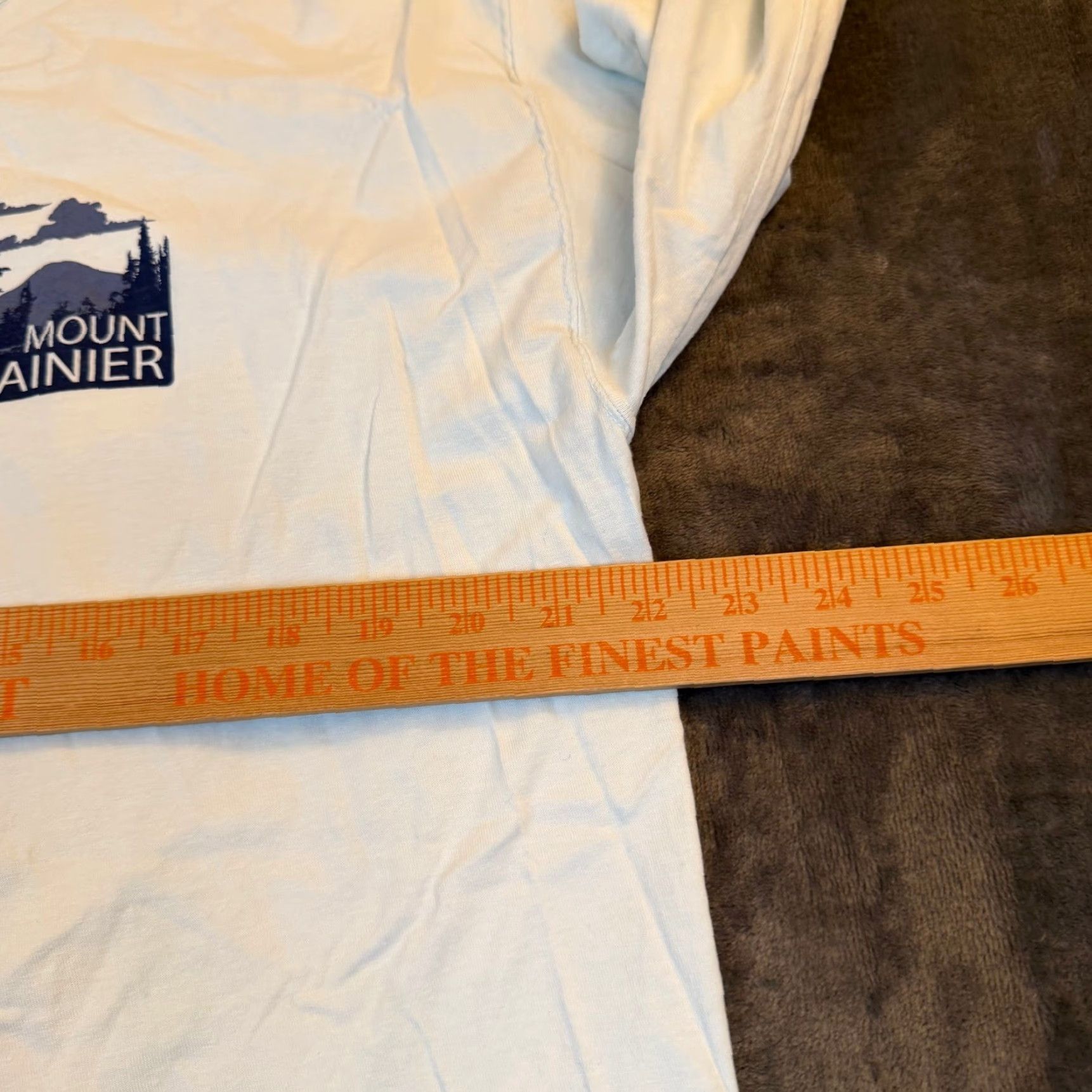 Vintage ComfortWash Mount Rainier Long Sleeve Graphic Tee Light Blue Mens L NWT Shirt Graphic Print Nature Outdoors Crew Neck Size US L / EU 52-54 / 3 - 7 Thumbnail