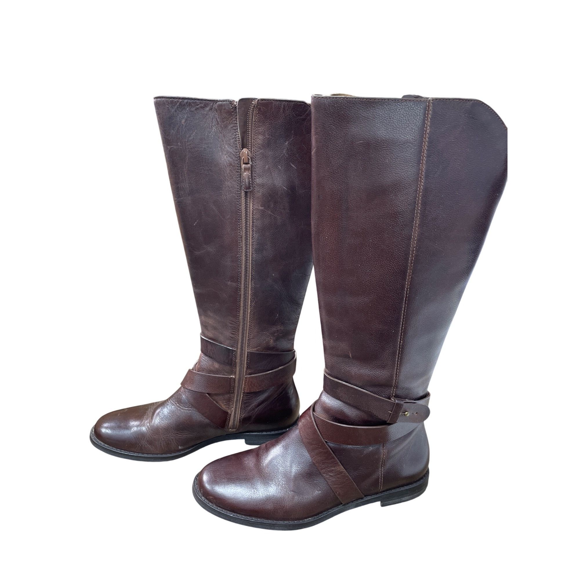 Cole Haan Cole Haan Womens Brown Leather Equestrian Boots Size 6.5B SK Size US 6.5 / IT 36.5 - 3 Thumbnail