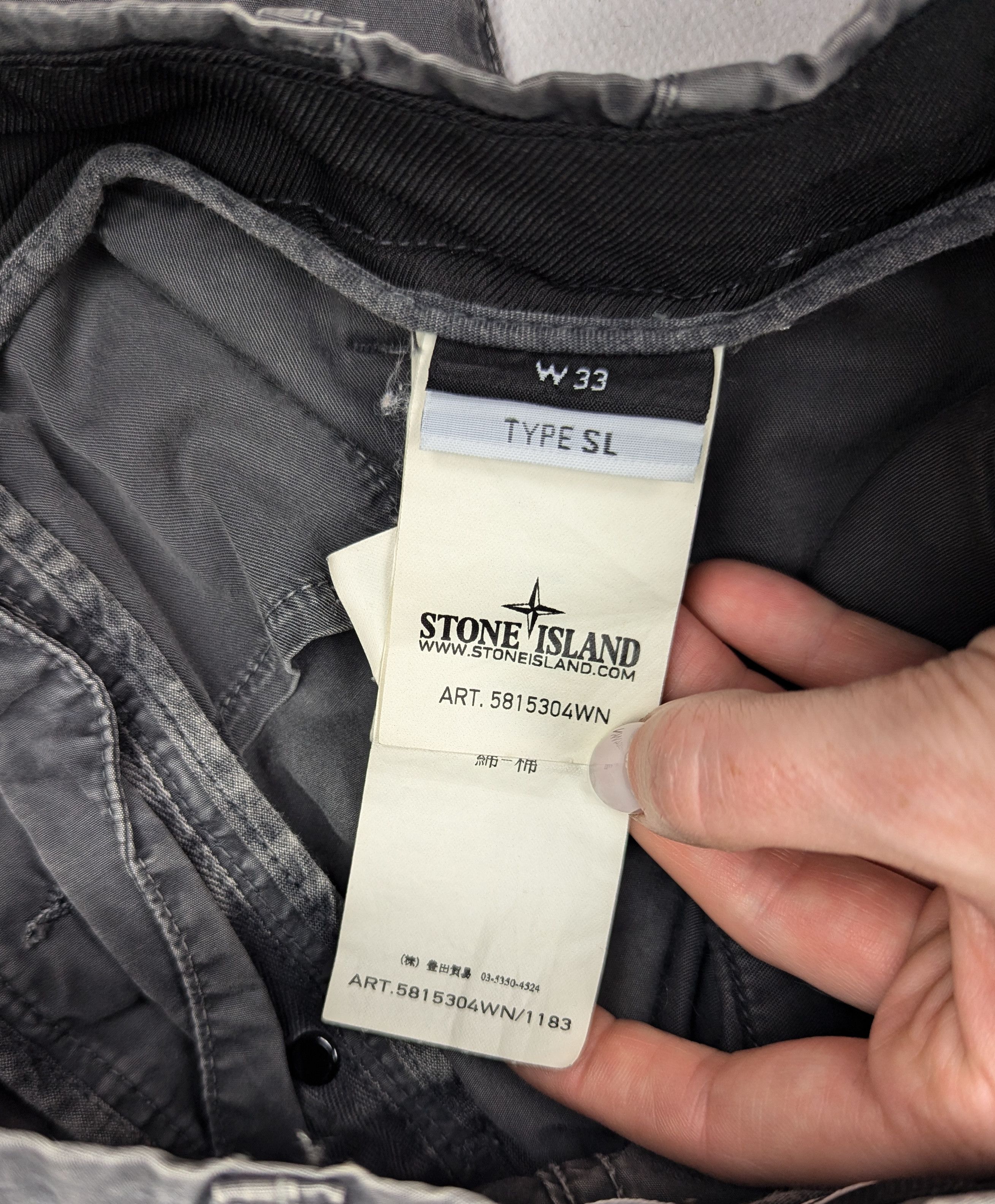 Stone Island Stone Island grey cargo pants trousers 33 Size US 33 - 6 Thumbnail