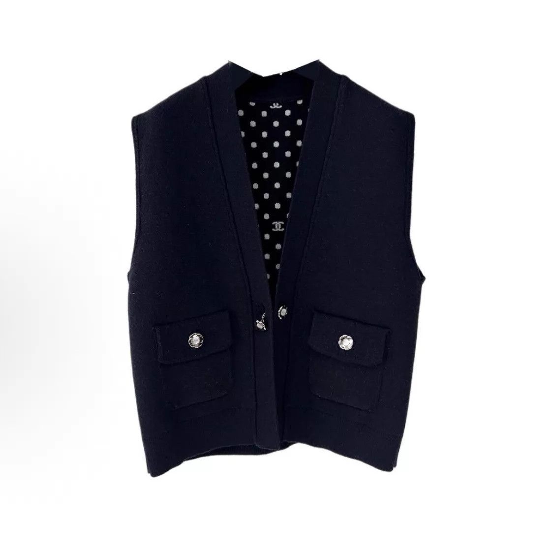 Chanel Chanel 24P Camellia Wool Double-Faced Vest 34 Size XS / US 0-2 / IT 36-38 - 9 Thumbnail