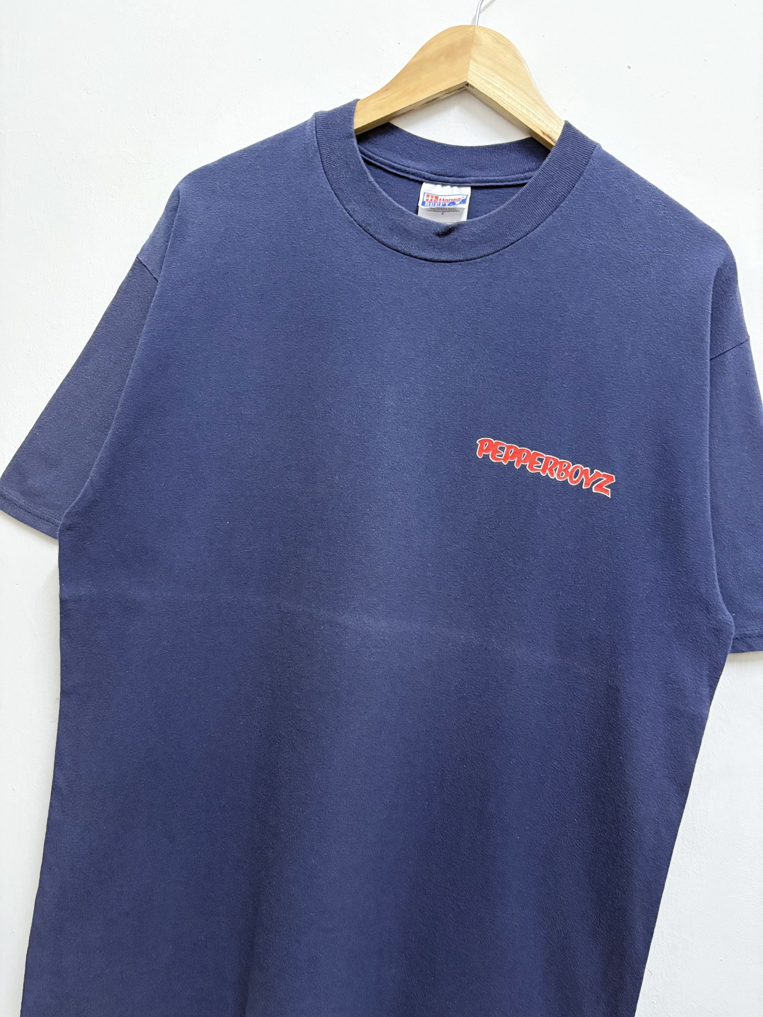 Japanese Brand × Vintage Vintage 90's Pepperboyz Chili's Hot Rod Custom T-Shirt Size US M / EU 48-50 / 2 - 7 Thumbnail