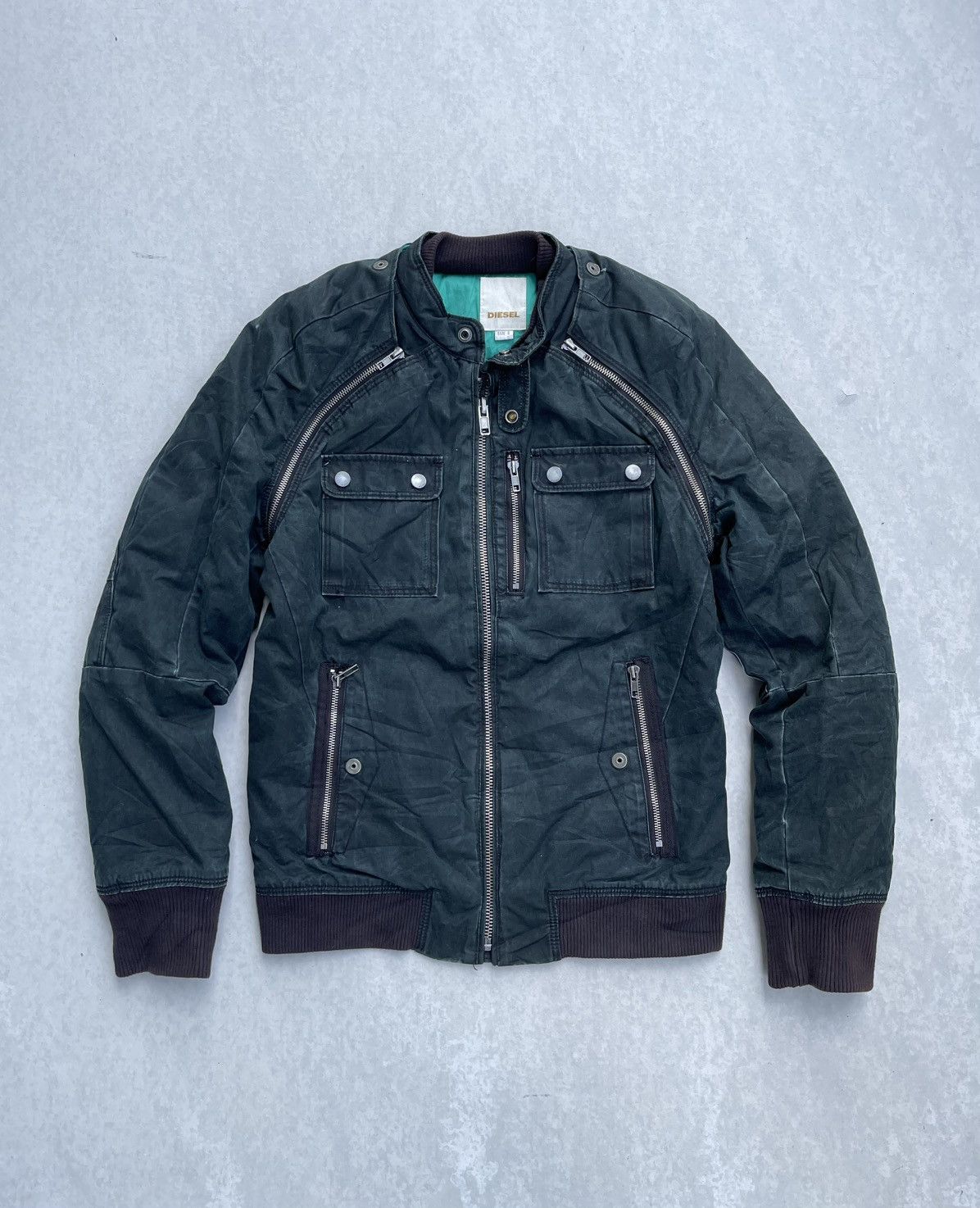 Diesel 🔥RARE🔥 DIESEL DETACHABLE SLEEVE RAIDER JACKET Size US S / EU 44-46 / 1 - 5 Thumbnail