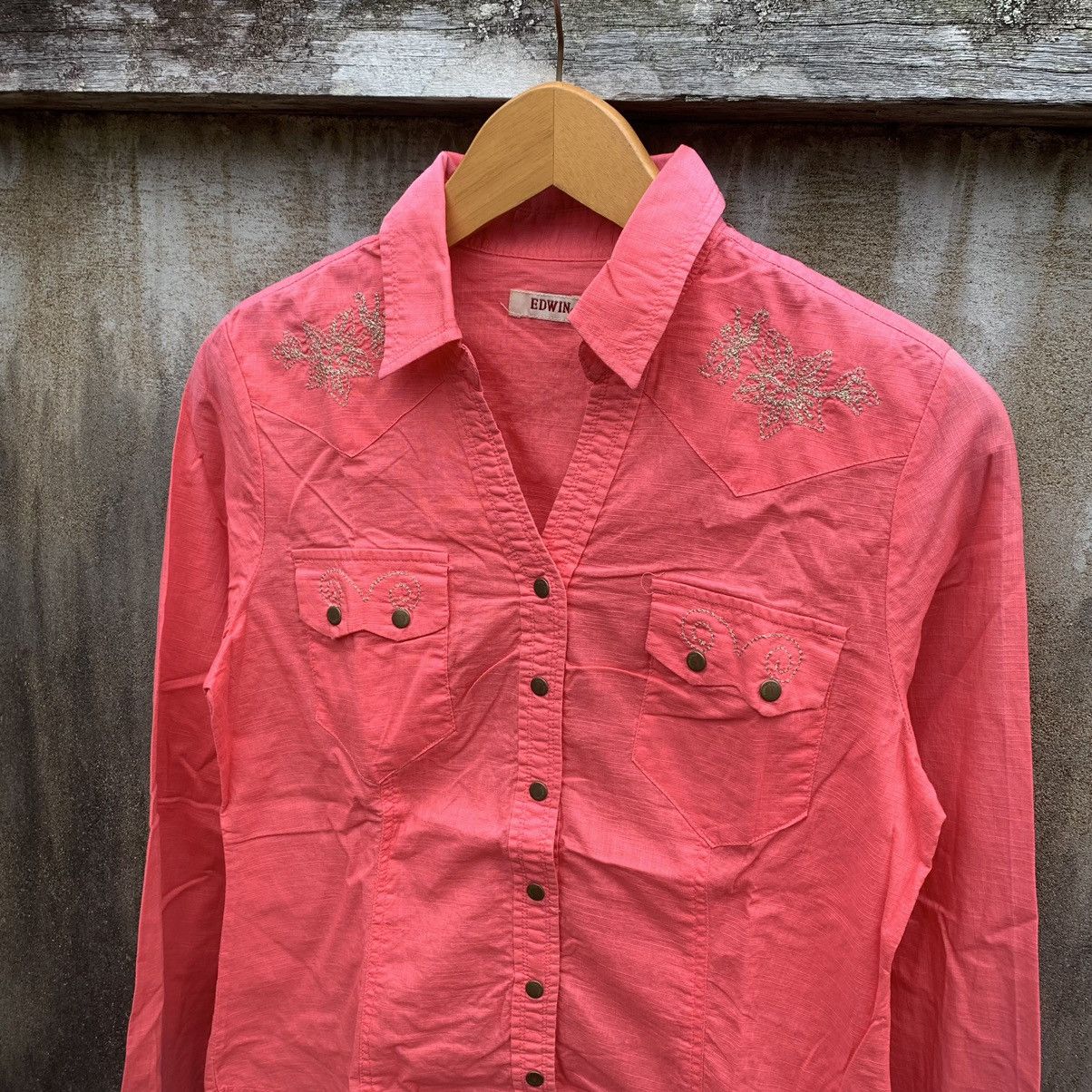 Edwin VINTAGE EDWIN EMBROIDERED WASTERN SHIRT IFSIXWASNINE STYLE Size M / US 6-8 / IT 42-44 - 3 Thumbnail