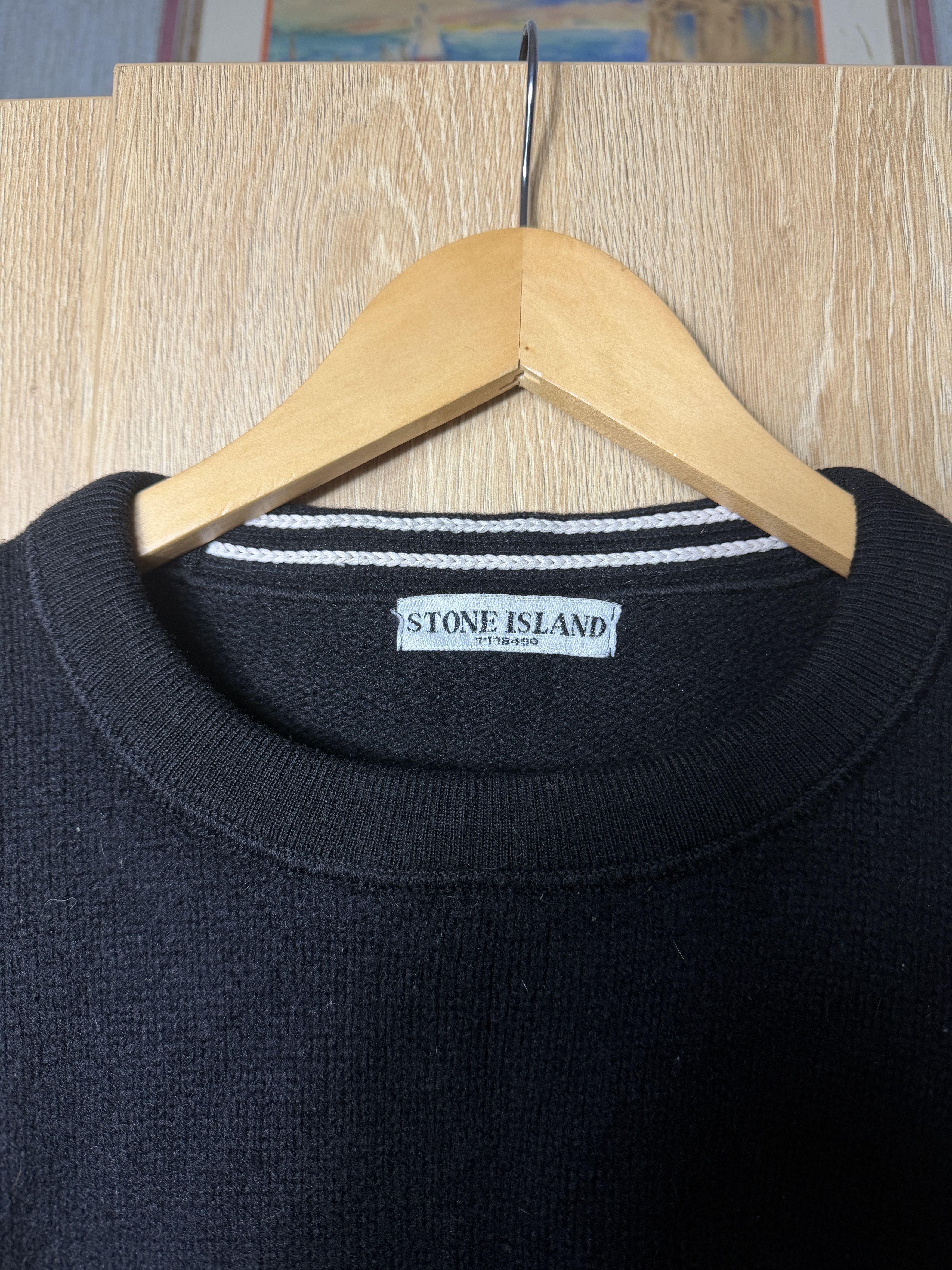 Stone Island Vintgage Stone island knit sweater lana black y2k Size US L / EU 52-54 / 3 - 2 Thumbnail