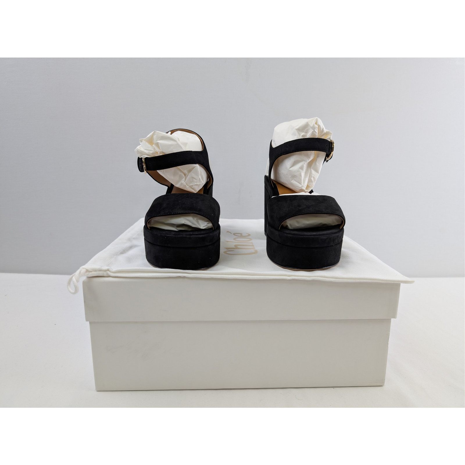 Chloe o1rshd1 Womens Sandal in Black Size US 8 / IT 38 - 16 Thumbnail
