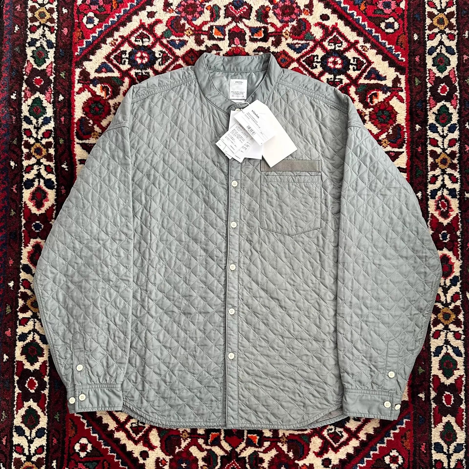 Visvim VISVIM 23AW QUILTED PLAMER SHIRT 3 Mud ict w/tags Size US L / EU 52-54 / 3 - 1 Thumbnail