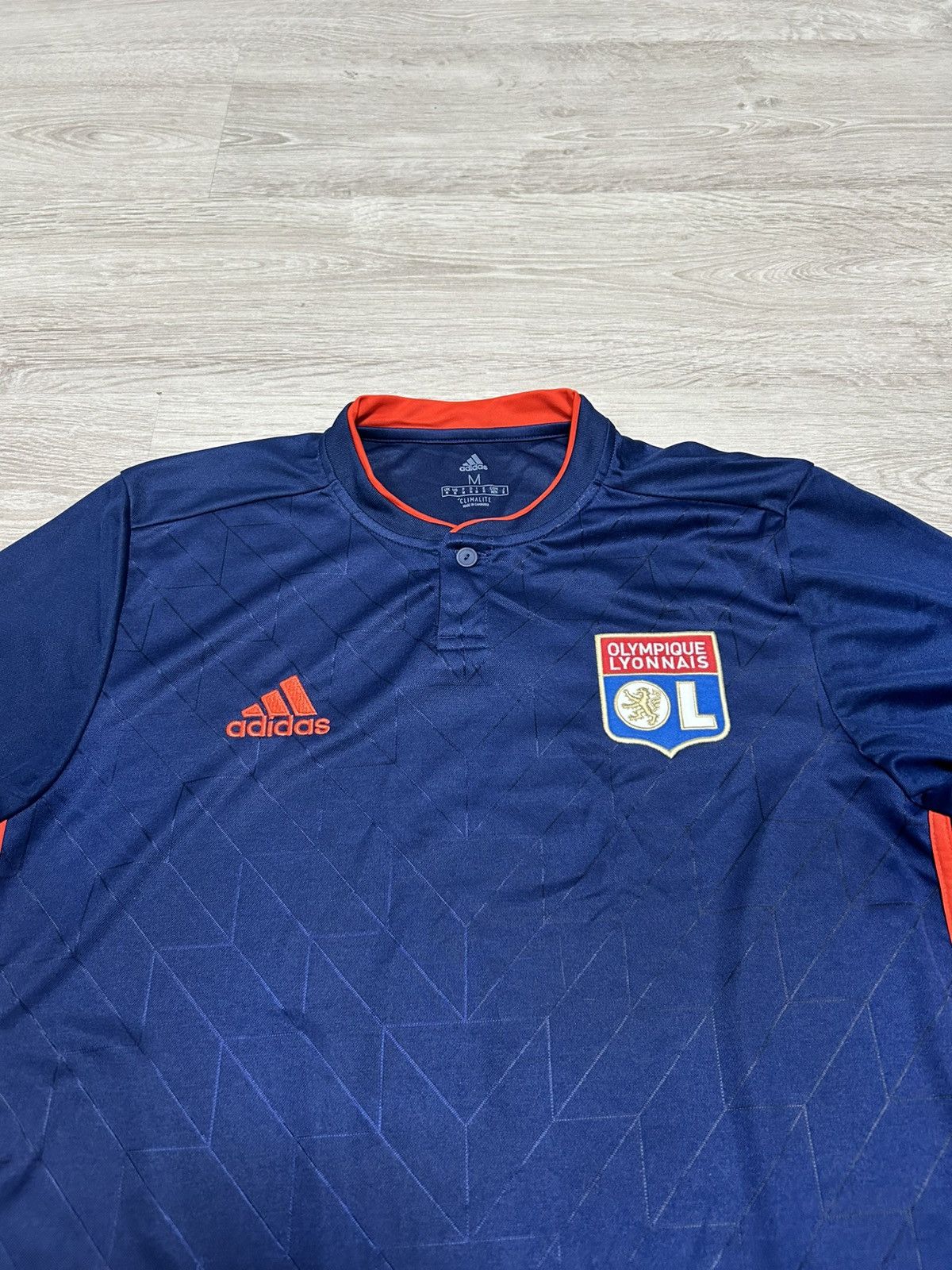 Adidas Adidas Soccer Jersey Olimpique Lyon Marseille size M Size US M / EU 48-50 / 2 - 2 Thumbnail