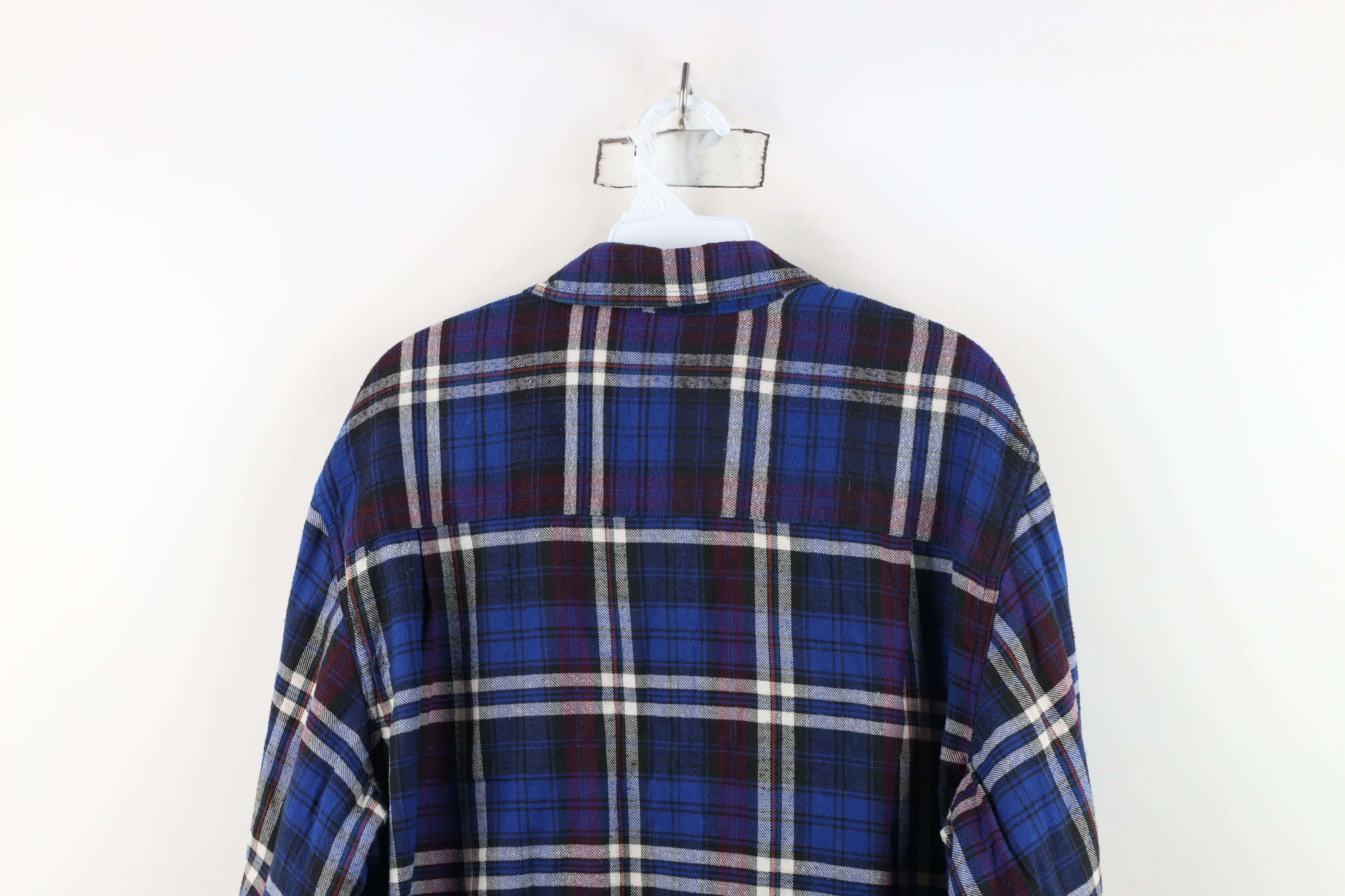 Vintage Vintage 70s 80s Streetwear Knit Flannel Button Shirt Jacket Size US L / EU 52-54 / 3 - 12 Thumbnail