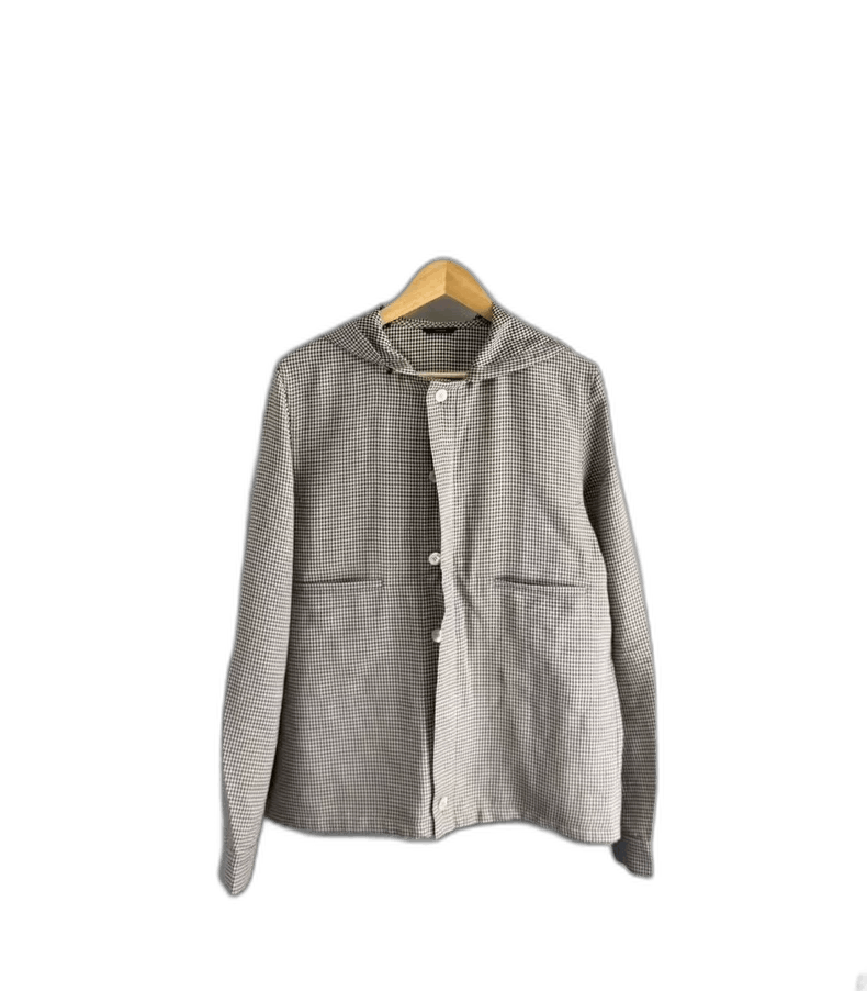 Fendi Fendi Hooded Checkered Jacket with Pockets Size US L / EU 52-54 / 3 - 1 Thumbnail
