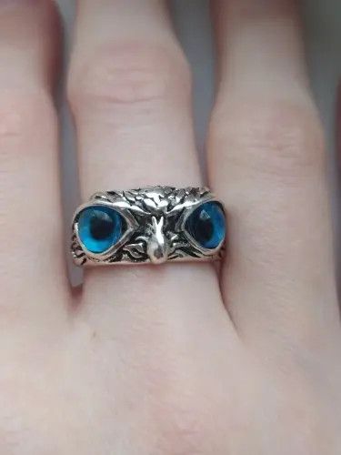 Jewelry Owl Eye Adjustable Ring Size ONE SIZE - 3 Thumbnail