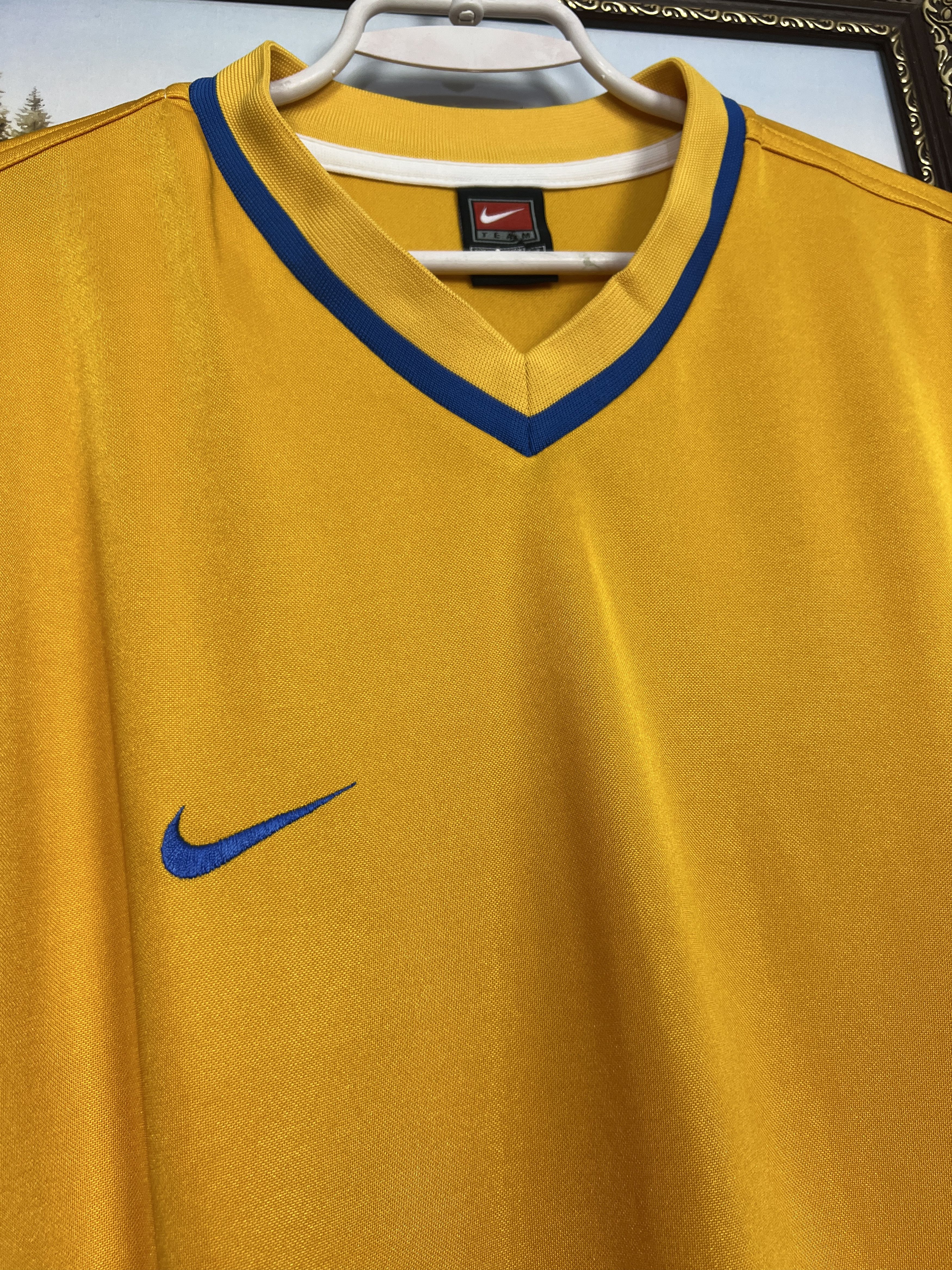 Nike Vintage 90's Nike Football Template Shirt Long Sleeve Soccer Size US XL / EU 56 / 4 - 2 Thumbnail