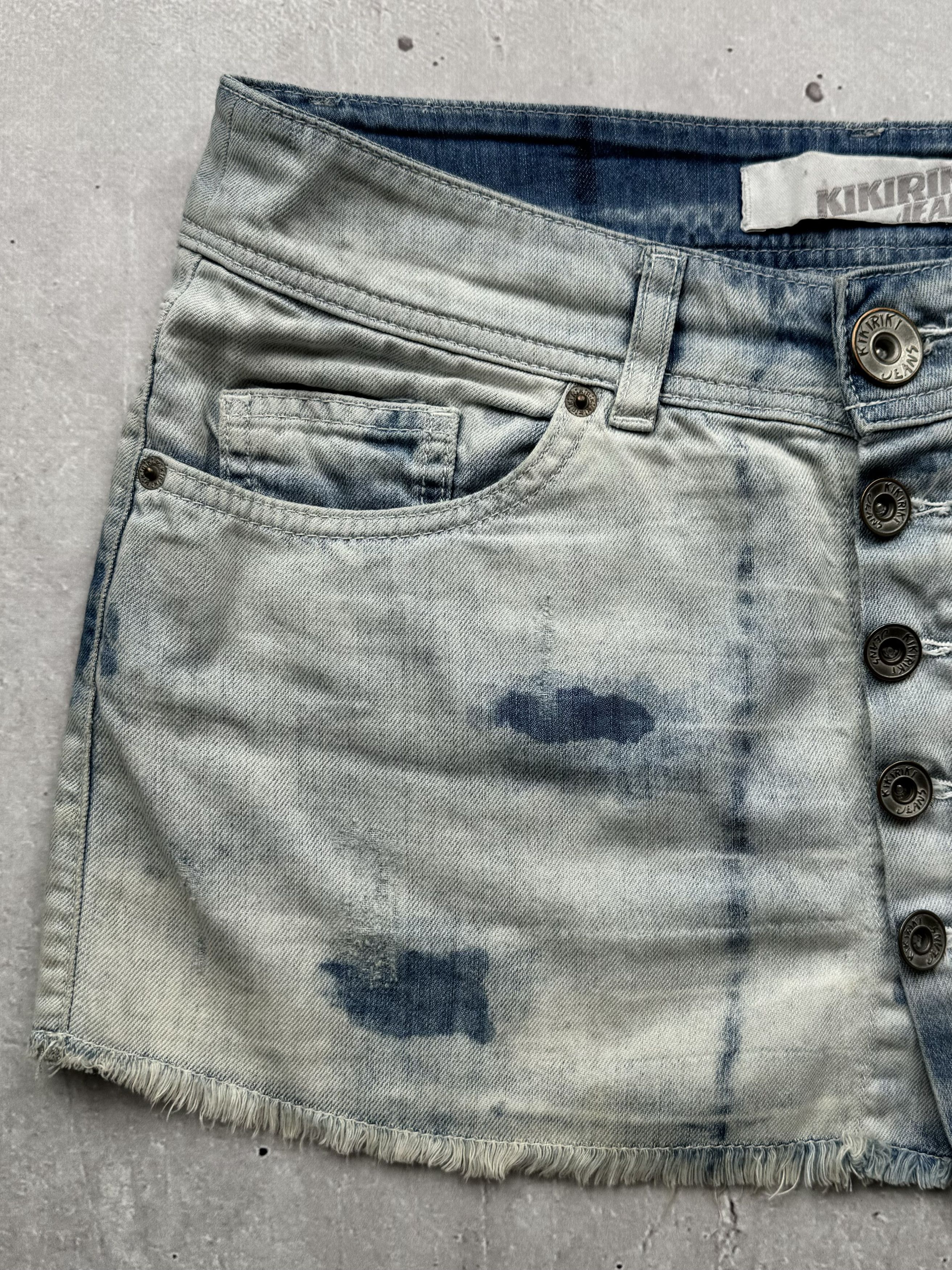 Japanese Brand × Vintage Vintage Jeans Mini Skirt Size 26" / US 2 / IT 38 - 2 Thumbnail