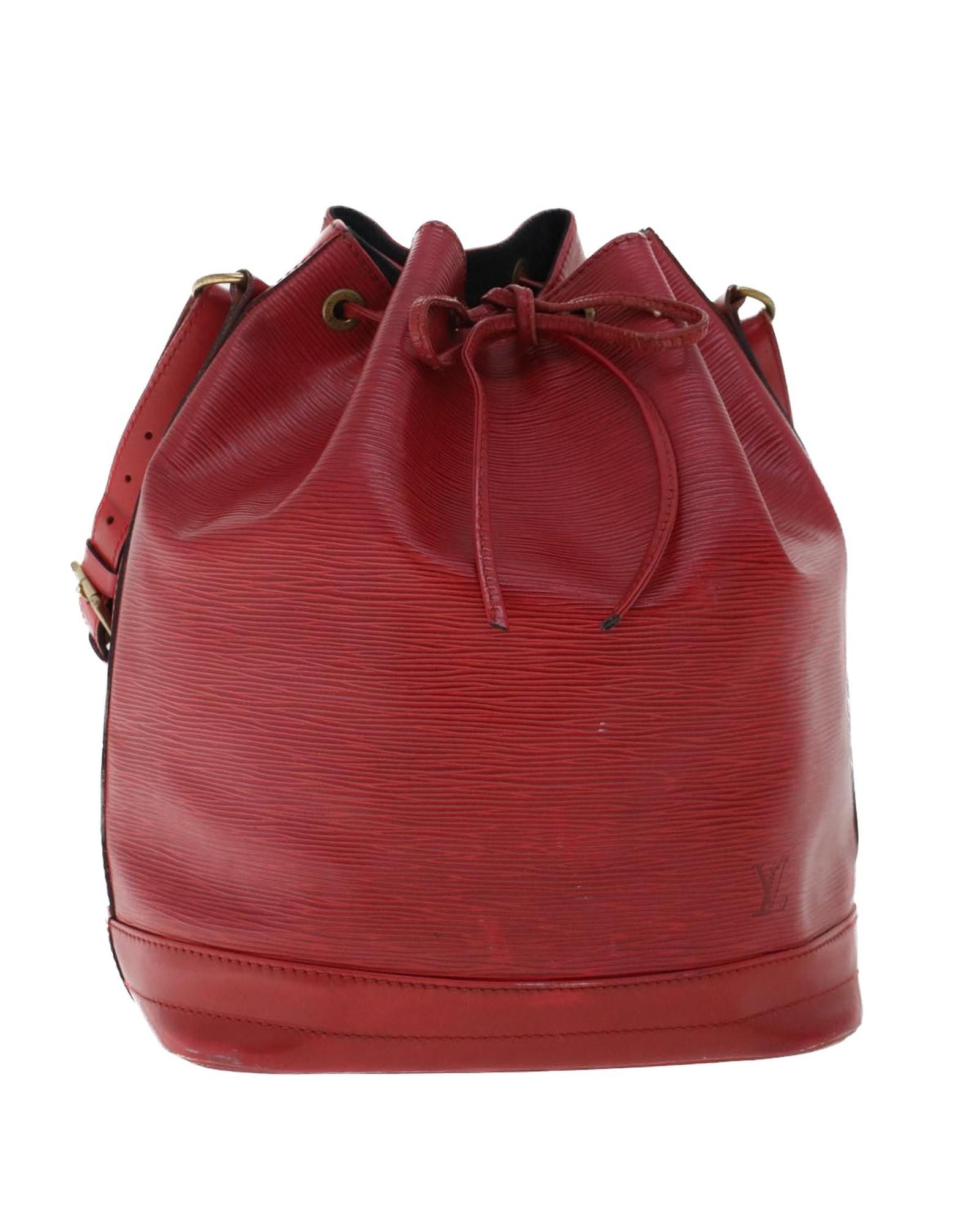 image of Louis Vuitton Stylish Red Leather Shoulder Bag, Women's