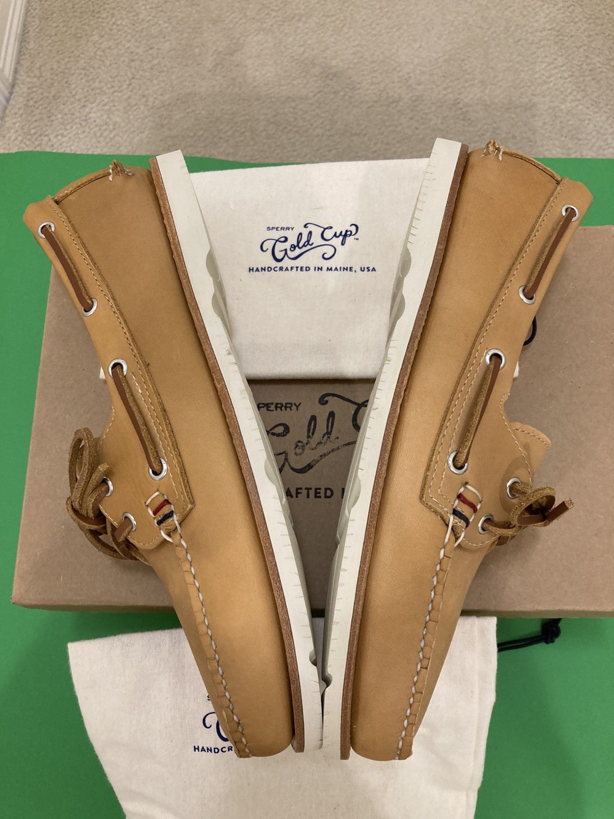 Sperry Sperry Top-Sider green suede boat shoes Size US 8  display picture 1