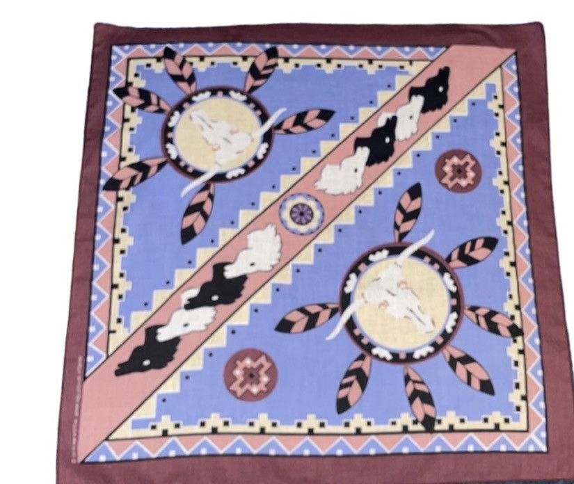 Vintage Vintage 1980 Native American Southwest Bandana! Size ONE SIZE - 8 Thumbnail