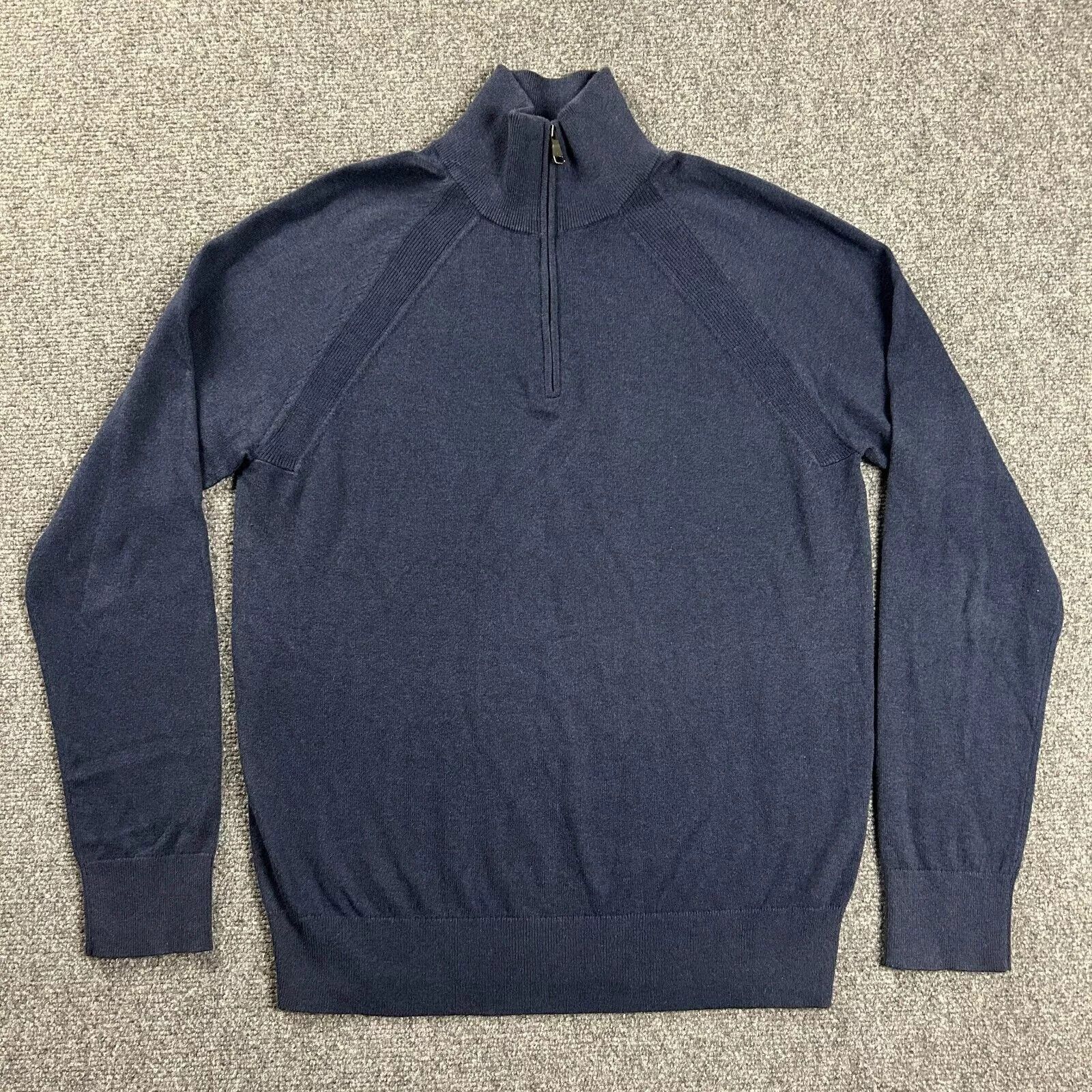 Banana Republic Banana Republic Sweater Mens Large 1/4 Zip Mock Neck Size US L / EU 52-54 / 3 - 1 Thumbnail
