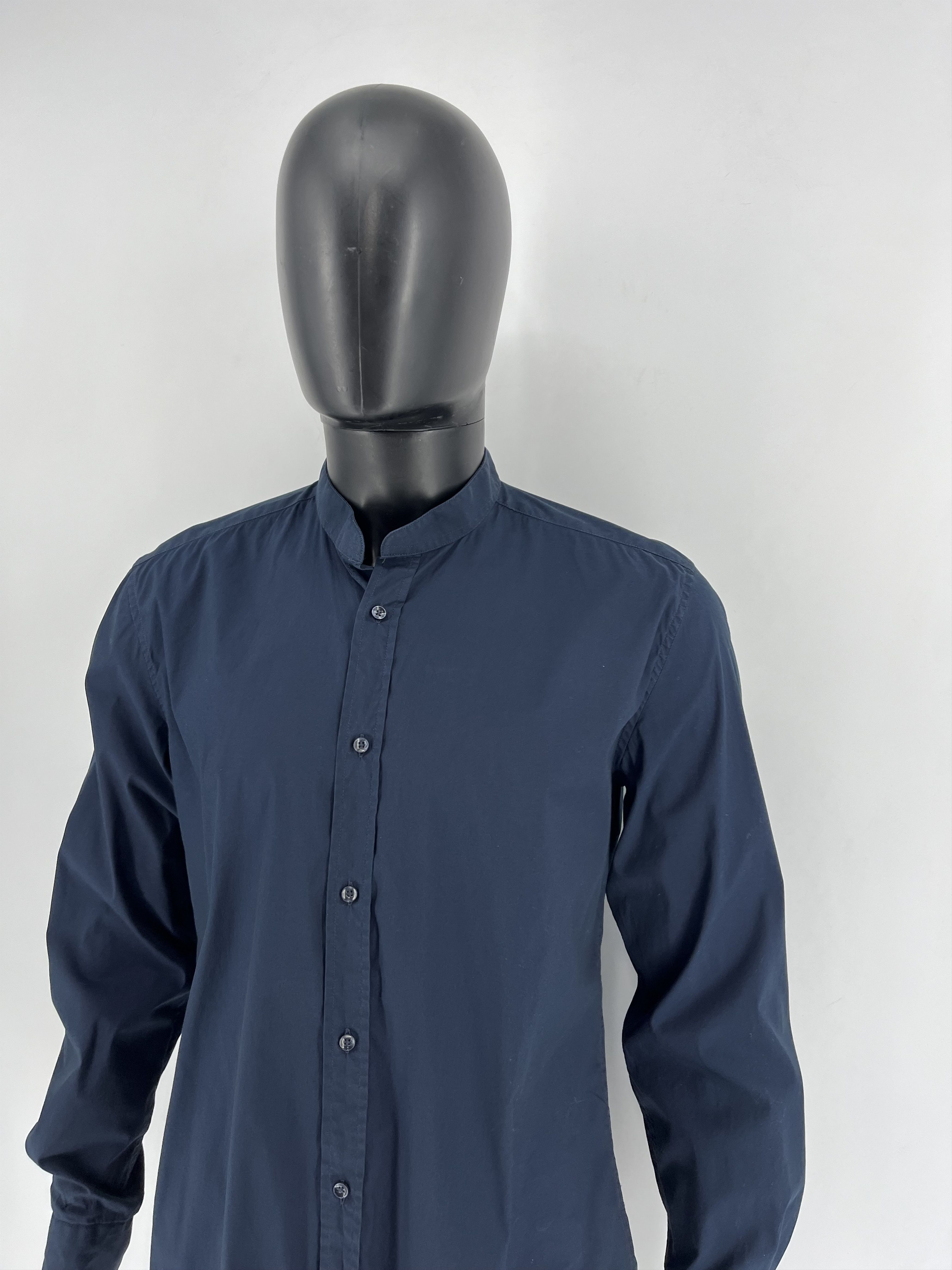 Antony Morato MENS ANTONY MORATO Slim Navy Black Button Casual Dress Shirt Size US L / EU 52-54 / 3 - 4 Thumbnail