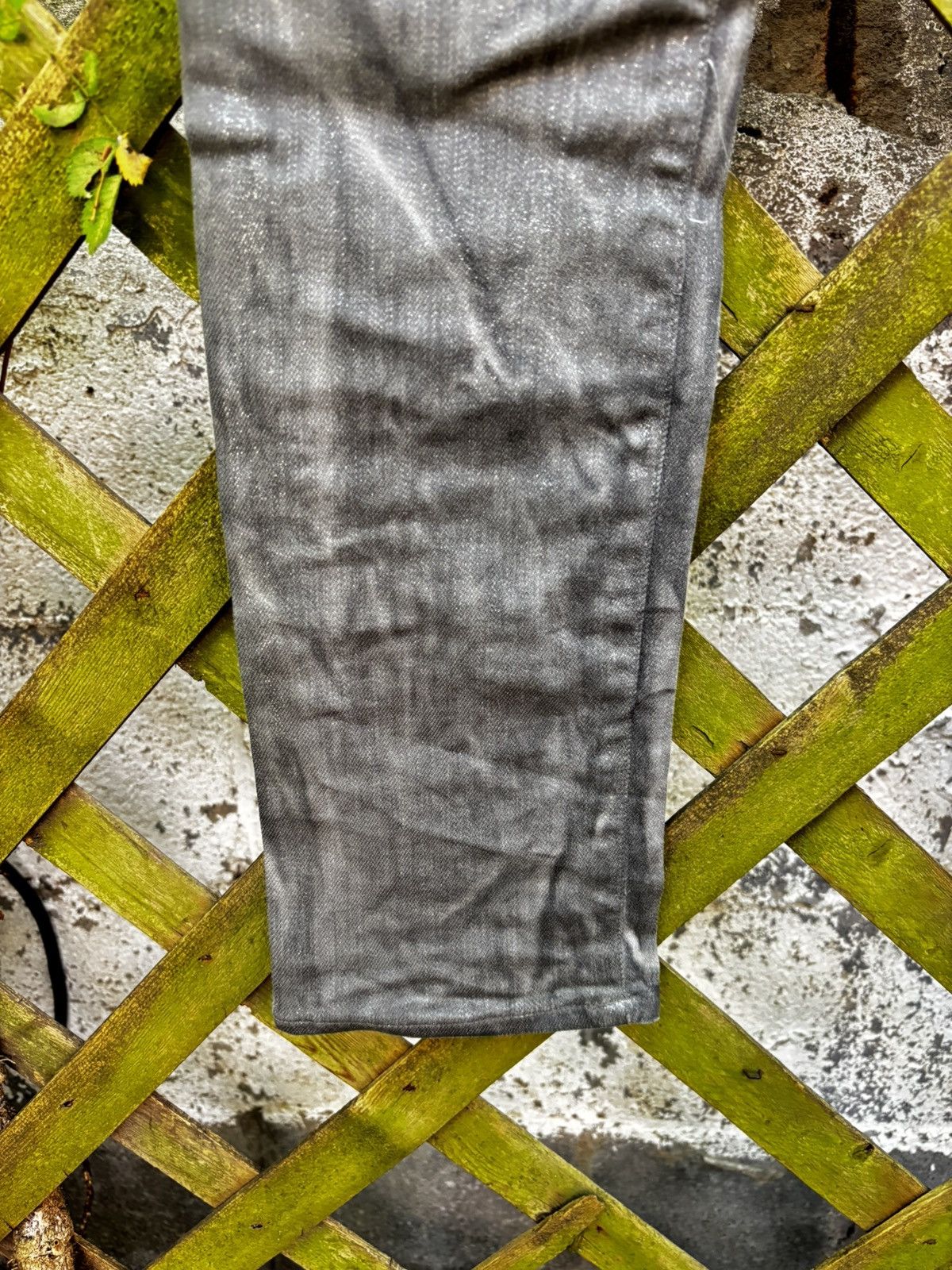 Balmain FW12 Balmain Decarnin Sparkle Wax Coated Silver Biker Jeans Size US 29 - 7 Thumbnail
