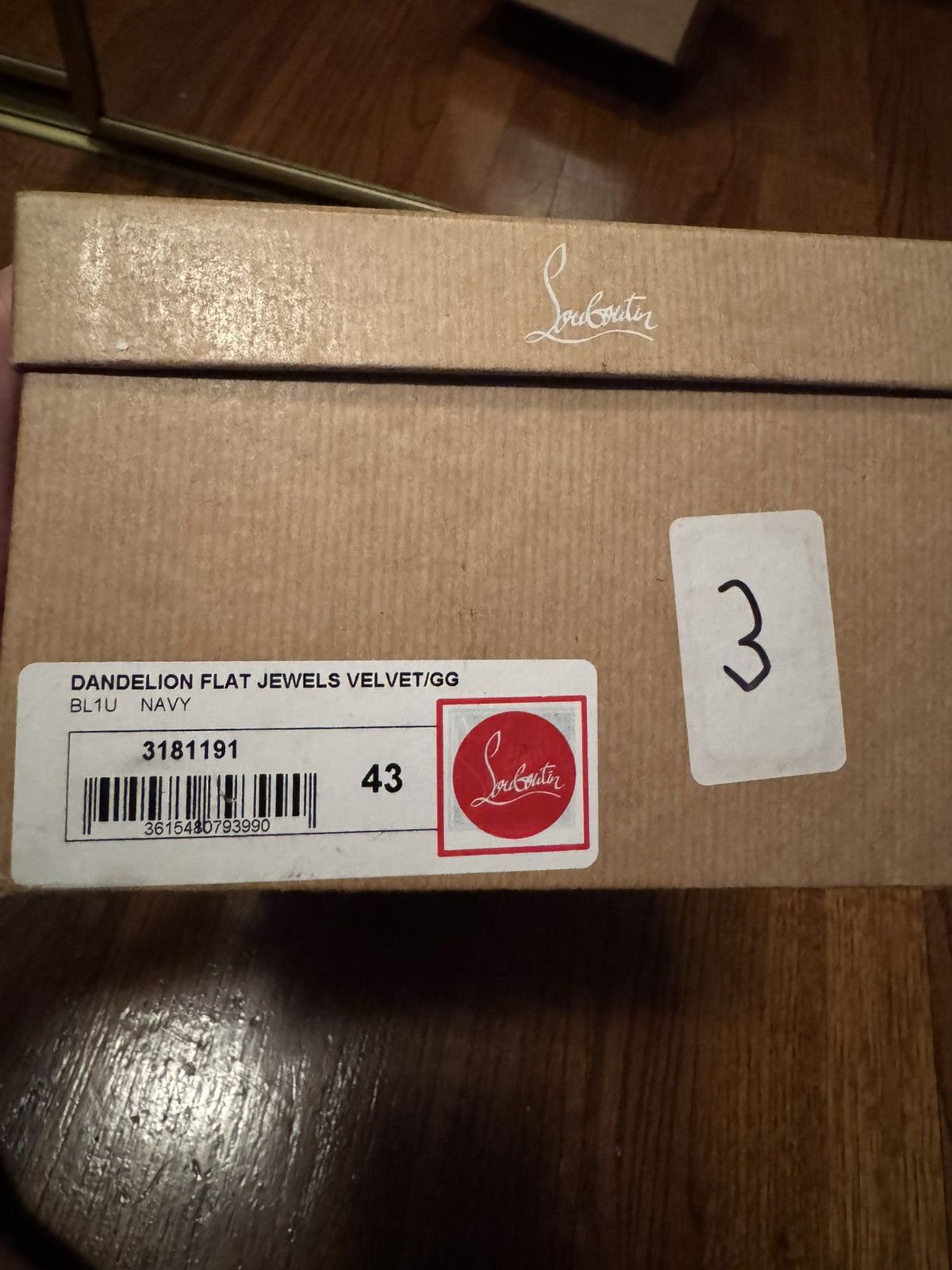 Christian Louboutin Christian Louboutin Navy Dandelion Flat Velvet Jewel Loafer Size US 10 / EU 43 - 10 Thumbnail