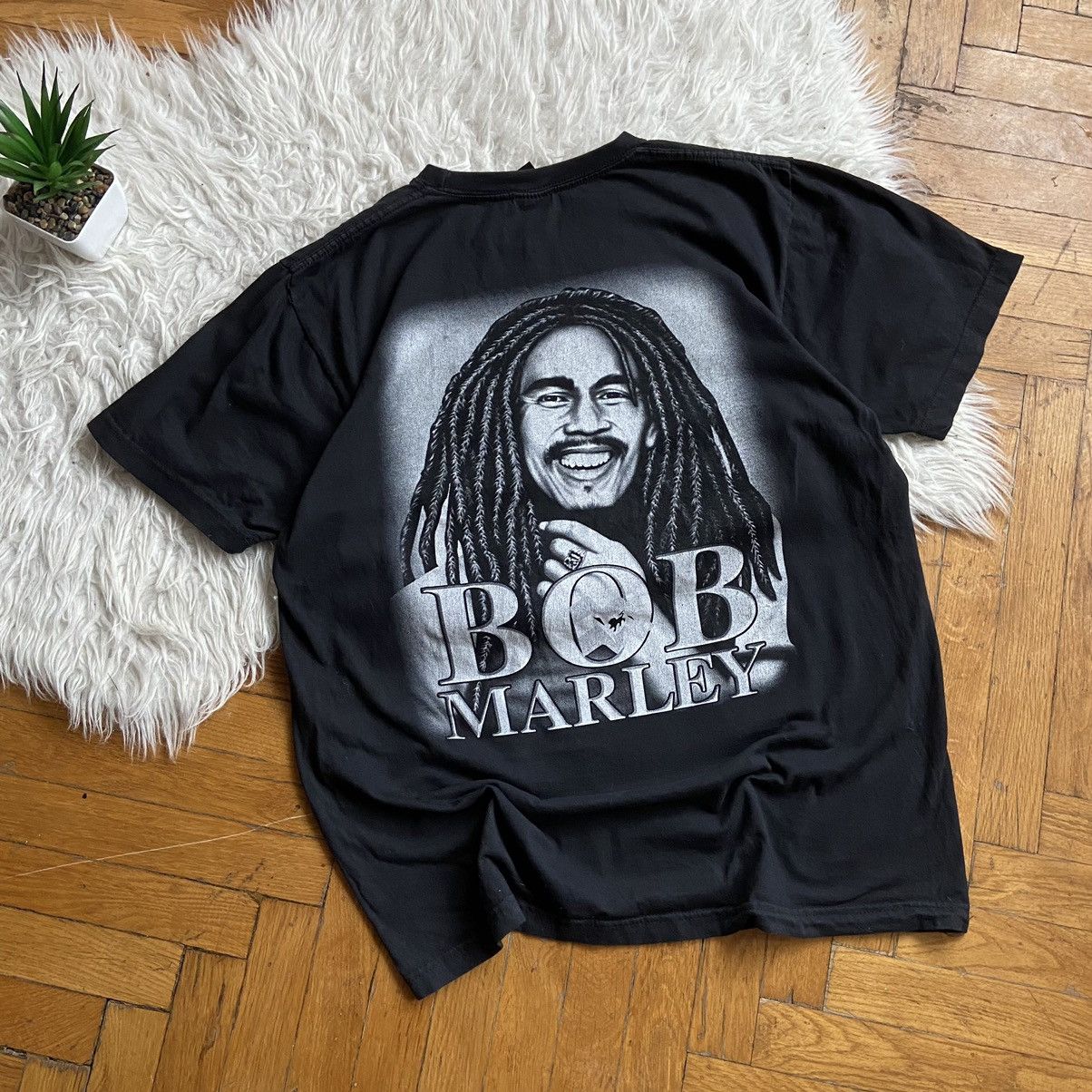 Band Tees 📌 Vintage Y2K Bob Marley T Shirt Graphic Tee Size US XL / EU 56 / 4 - 2 Thumbnail