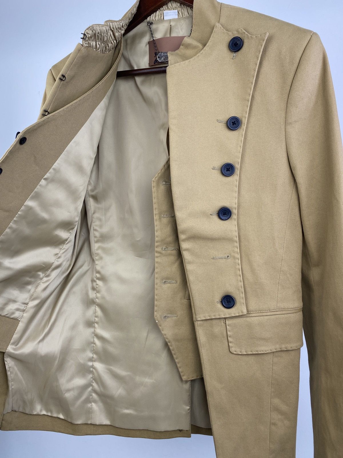 John Galliano 2000’s John Galliano Napoleon Beige Jacket Size US M / EU 48-50 / 2 - 11 Thumbnail