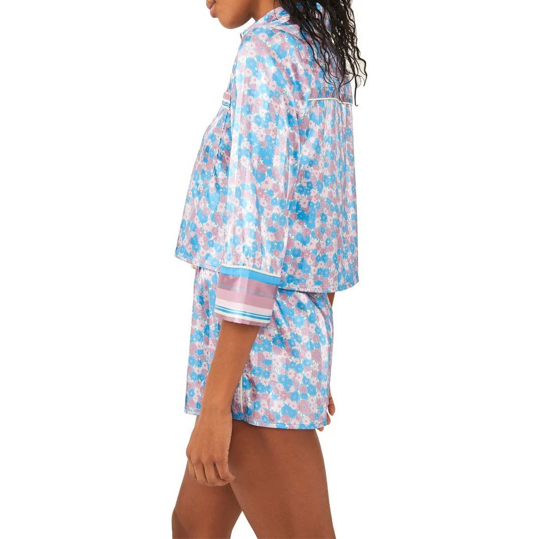 Free People New Free People Pillow Talk PJ Set $88 X-SMALL floral print. Size XS / US 0-2 / IT 36-38 - 4 Thumbnail