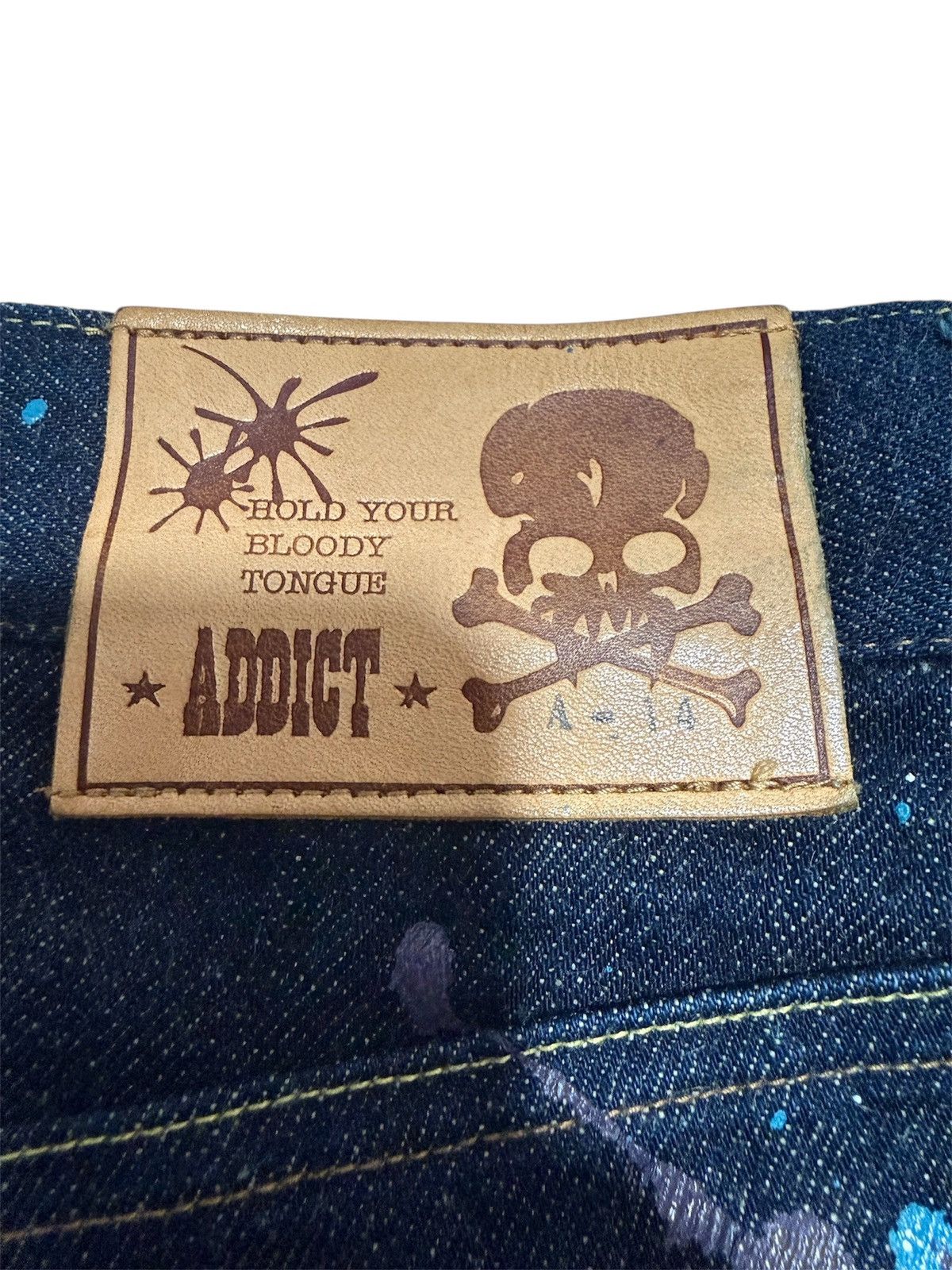 ADDICT Addict Denim Jeans Paint Splatters Size 30" / US 8 / IT 44 - 5 Thumbnail