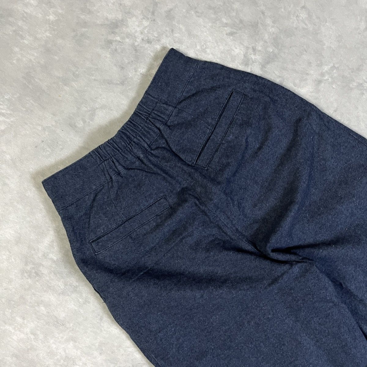 Beams Plus BEAMS Navy Pleated Wide Leg Pants Size 24" / US 00 / IT 34 - 10 Thumbnail