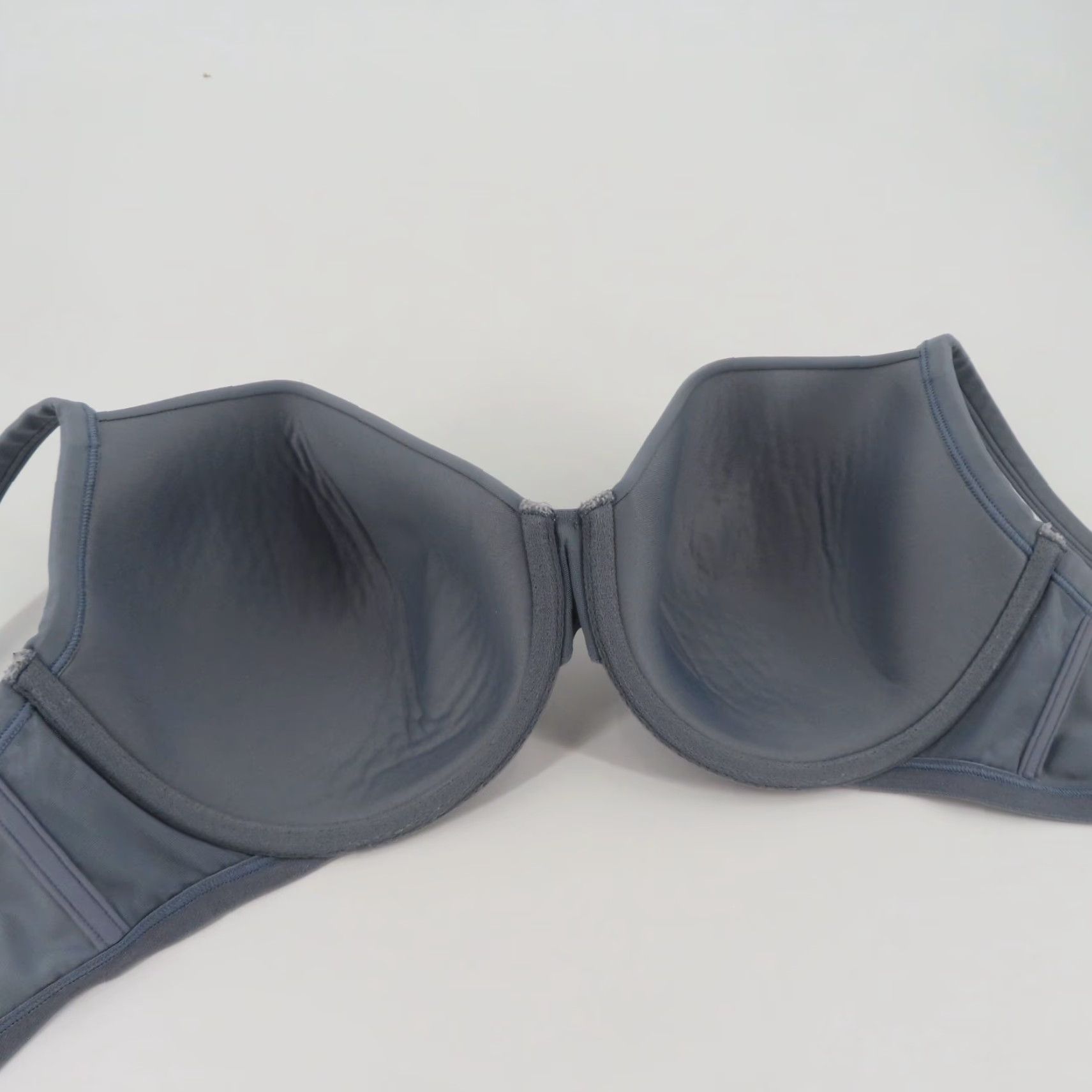 Vintage Cacique Bra Solid Gray Lined Underwire Plus Size 42DD Hook Eye Closure Womens Shirt? Size ONE SIZE - 7 Thumbnail